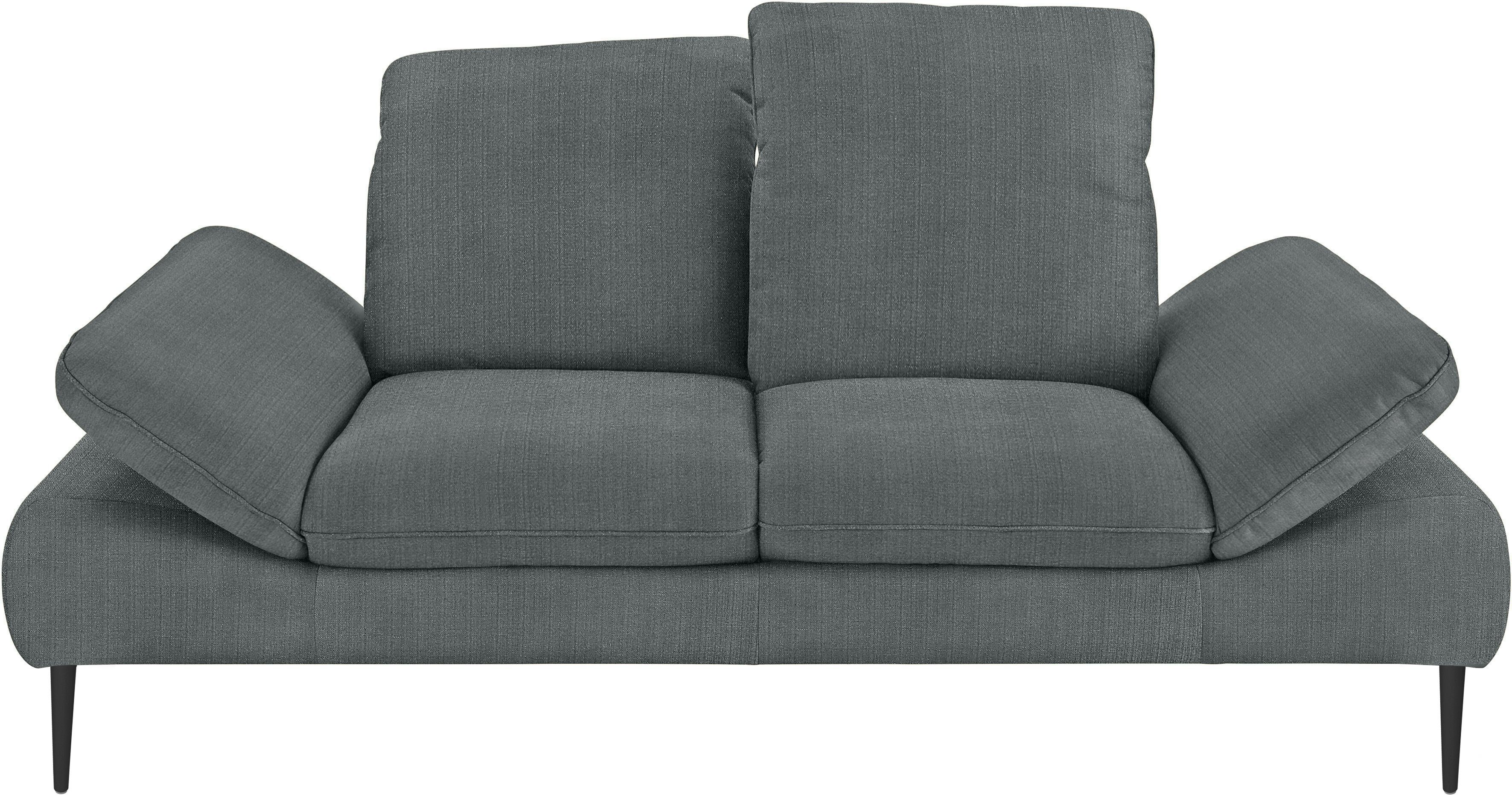W.SCHILLIG 2,5-Sitzer enjoy&MORE, Sitztiefenverstellung, Füße cm Breite schwarz pulverbeschichtet, 232
