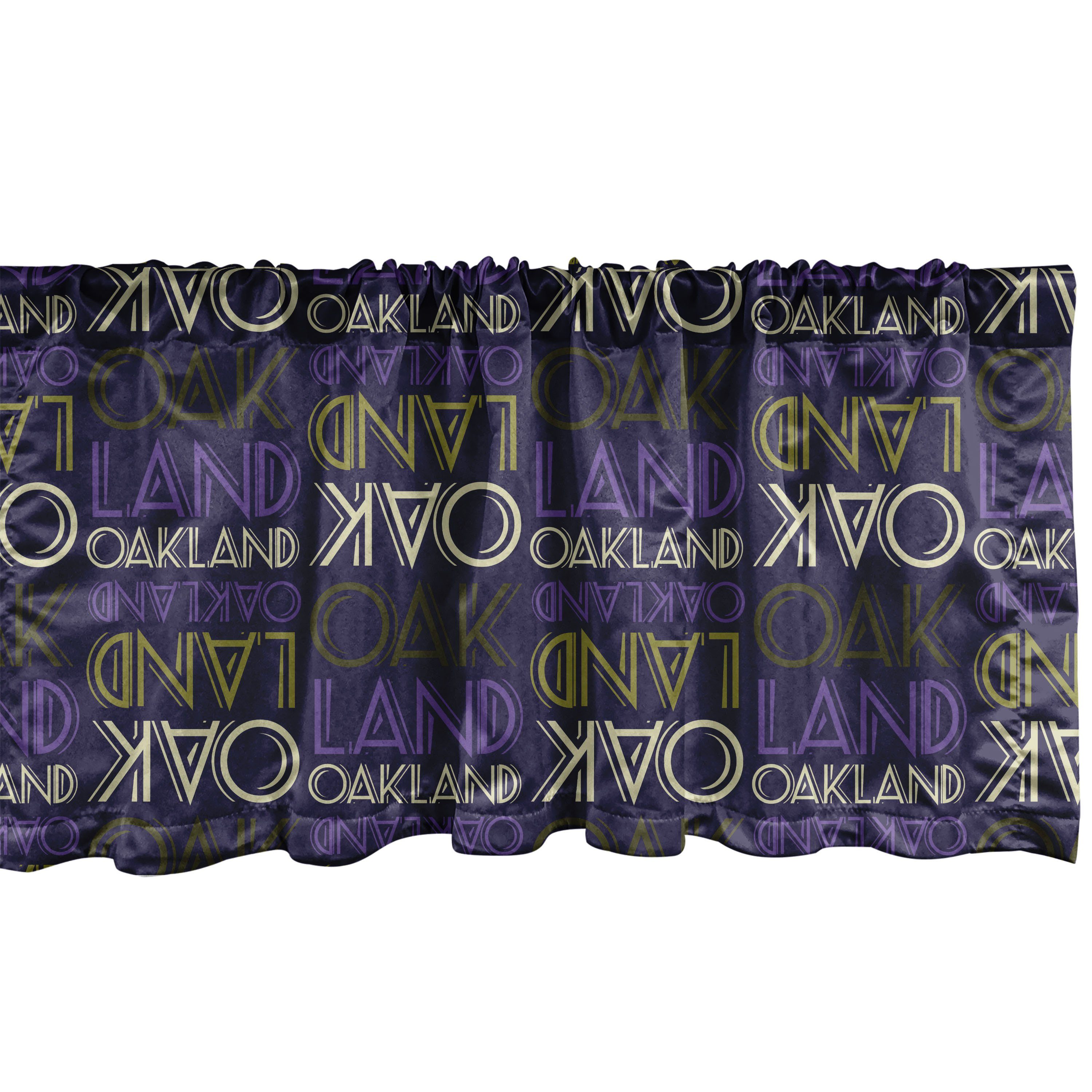 Beschriftung Scheibengardine Moderne Dekor mit Oakland Vorhang Volant Abakuhaus, Schlafzimmer Microfaser, Küche Stangentasche, Repeating für