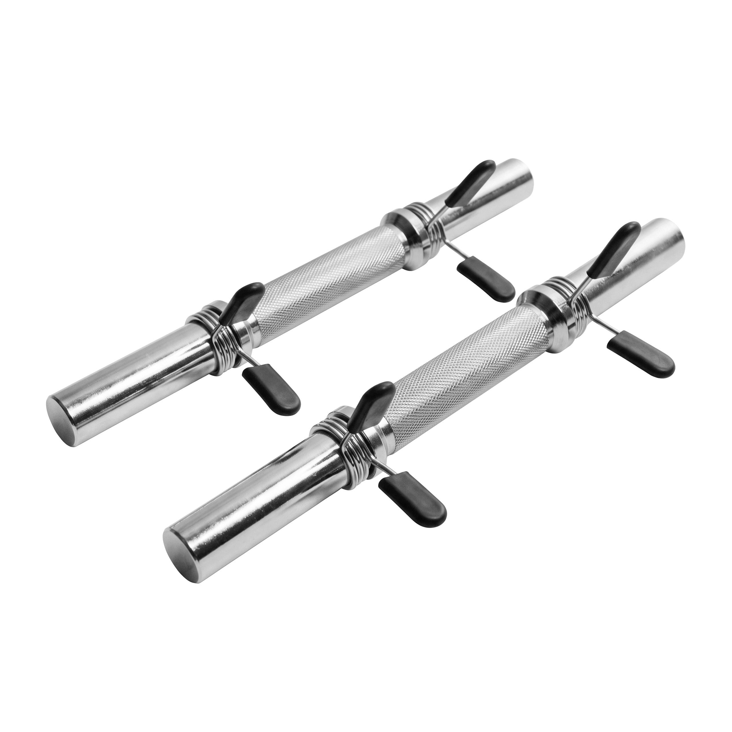 GORILLA SPORTS Kurzhantelstange Kurzhantelstangenset 30 mm Chrom 35 cm mit Federverschluss, 35 cm (1-tlg)