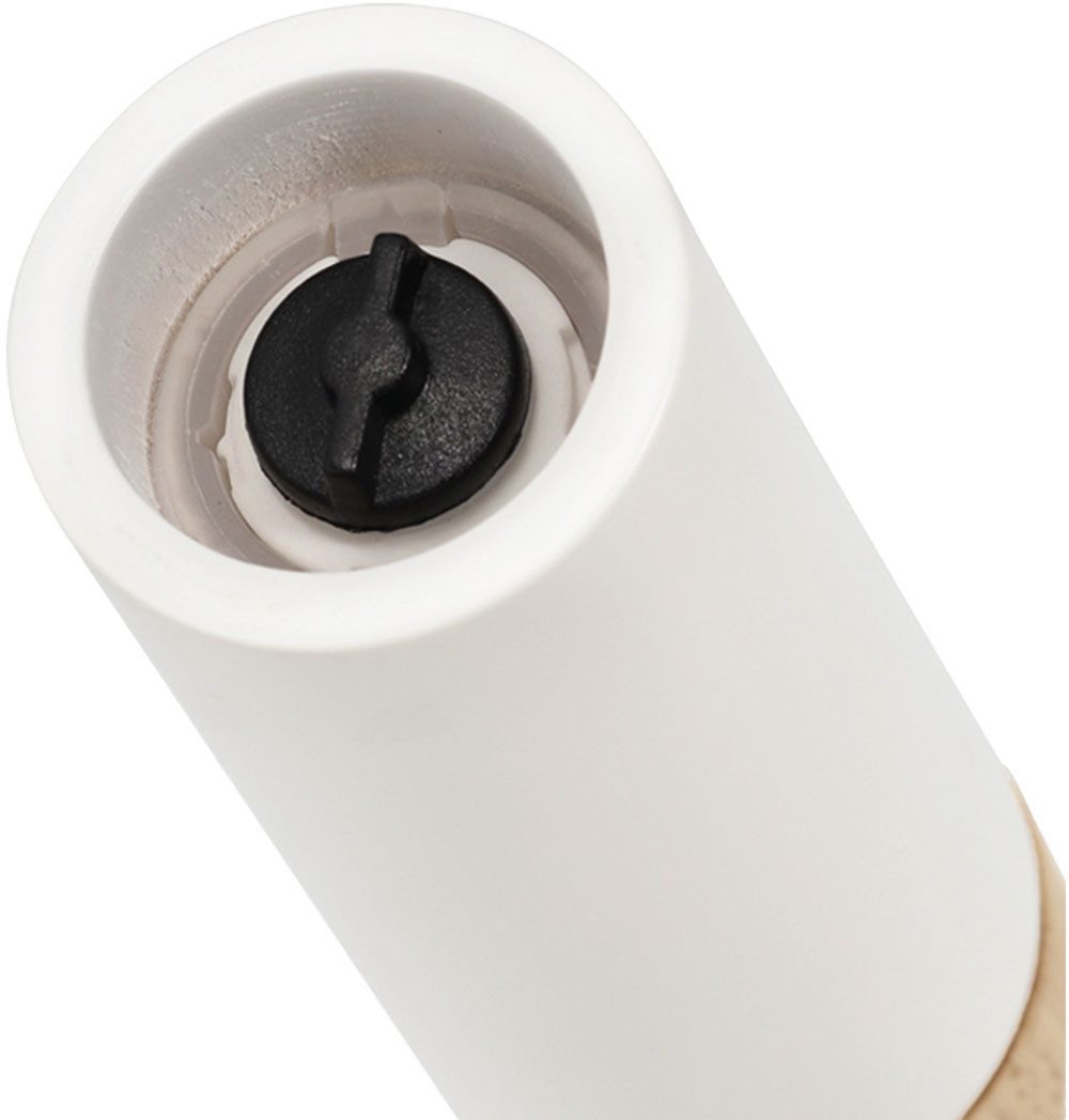 Zeller Present Gewürzmühle Salz-/Pfeffermühle manuell, in Schwarz und Weiß erhältlich, Fassungsvermögen: 50 ml