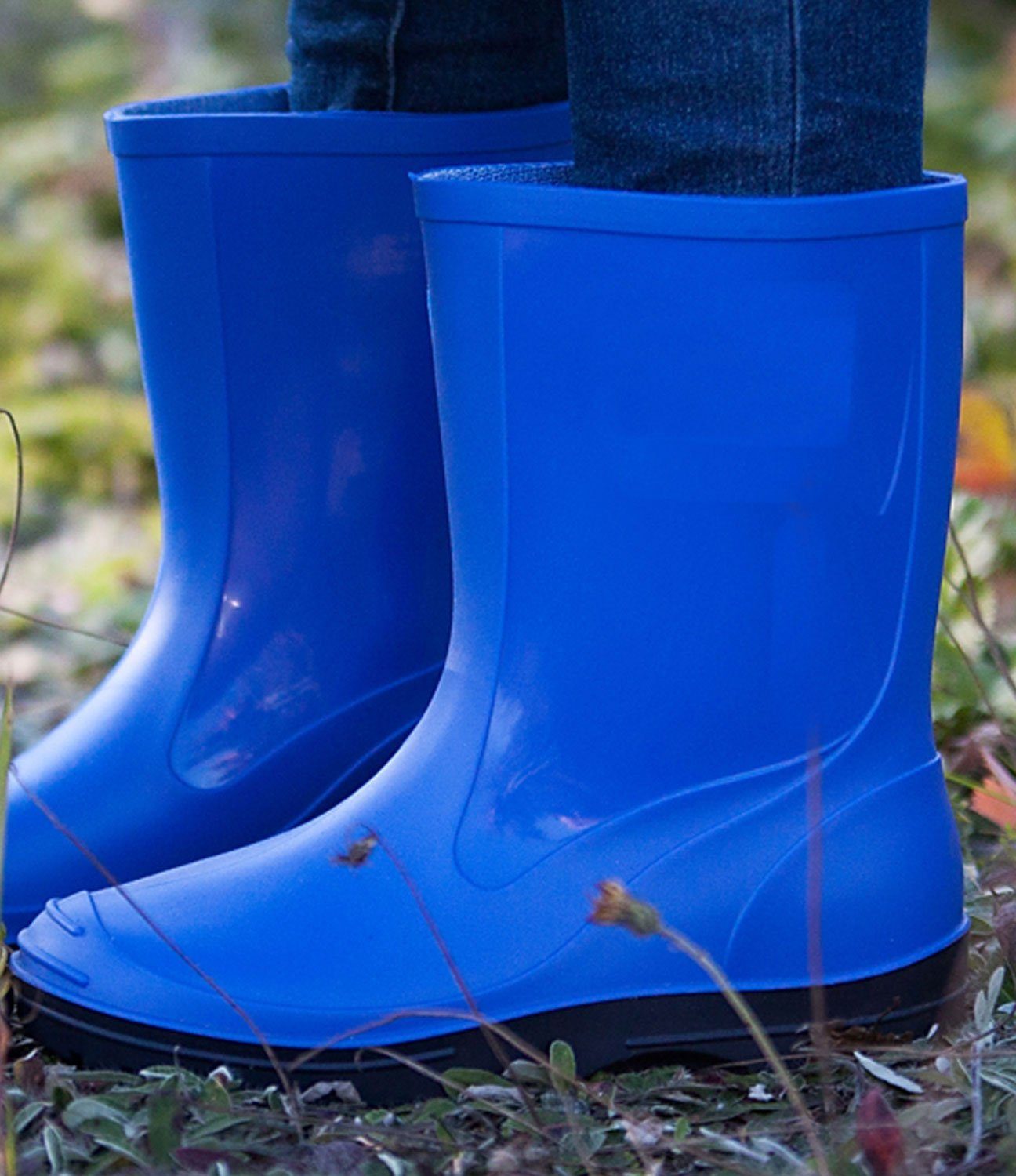 Beck Regenstiefel Basic Gummistiefel (für Mädchen und Jungen, in vielen Farben und Größen verfügbar) schmaler Schlupf-Stiefel, herausnehmbare Innensohle – Bild 2 von 5