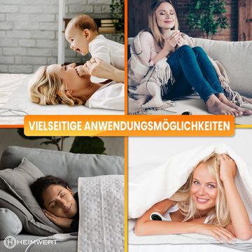 HEIMWERT Wärmeunterbett Wärmeunterbett Heizdecke Wärmedecke 100W