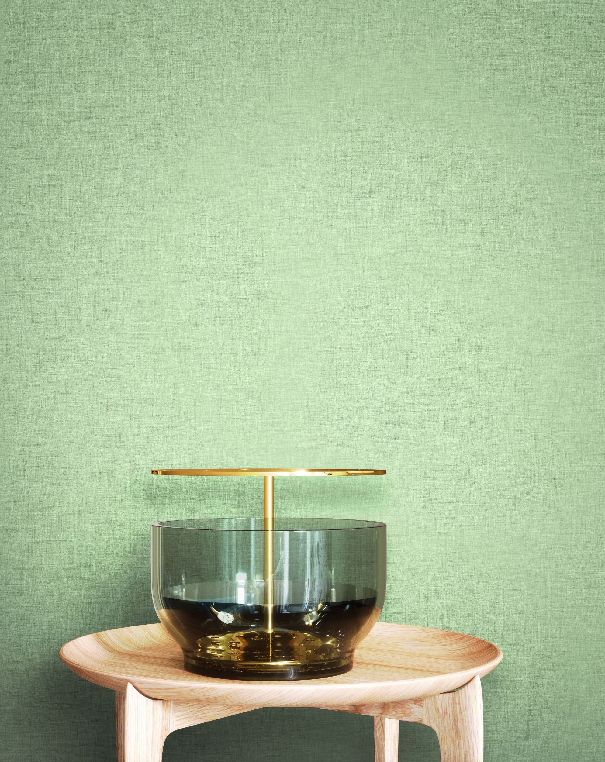 Newroom Vliestapete, Grün Tapete Modern Unifarbe - Einfarbig Leinenoptik Un günstig online kaufen