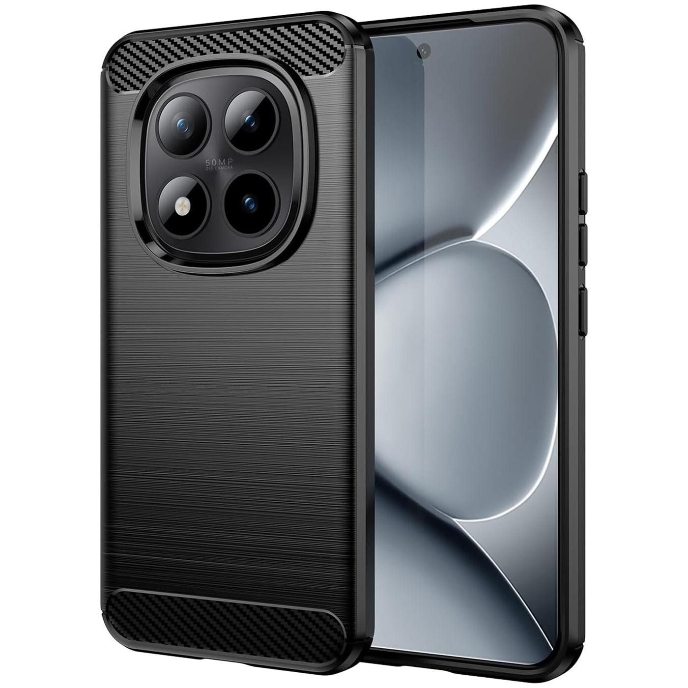 CoolGadget Handyhülle Carbon Handy Hülle für Xiaomi Redmi Note 15 Pro+ 5G 6,83 Zoll, robuste Telefonhülle Schutzhülle für Redmi Note 15 Pro Plus 5G Hülle