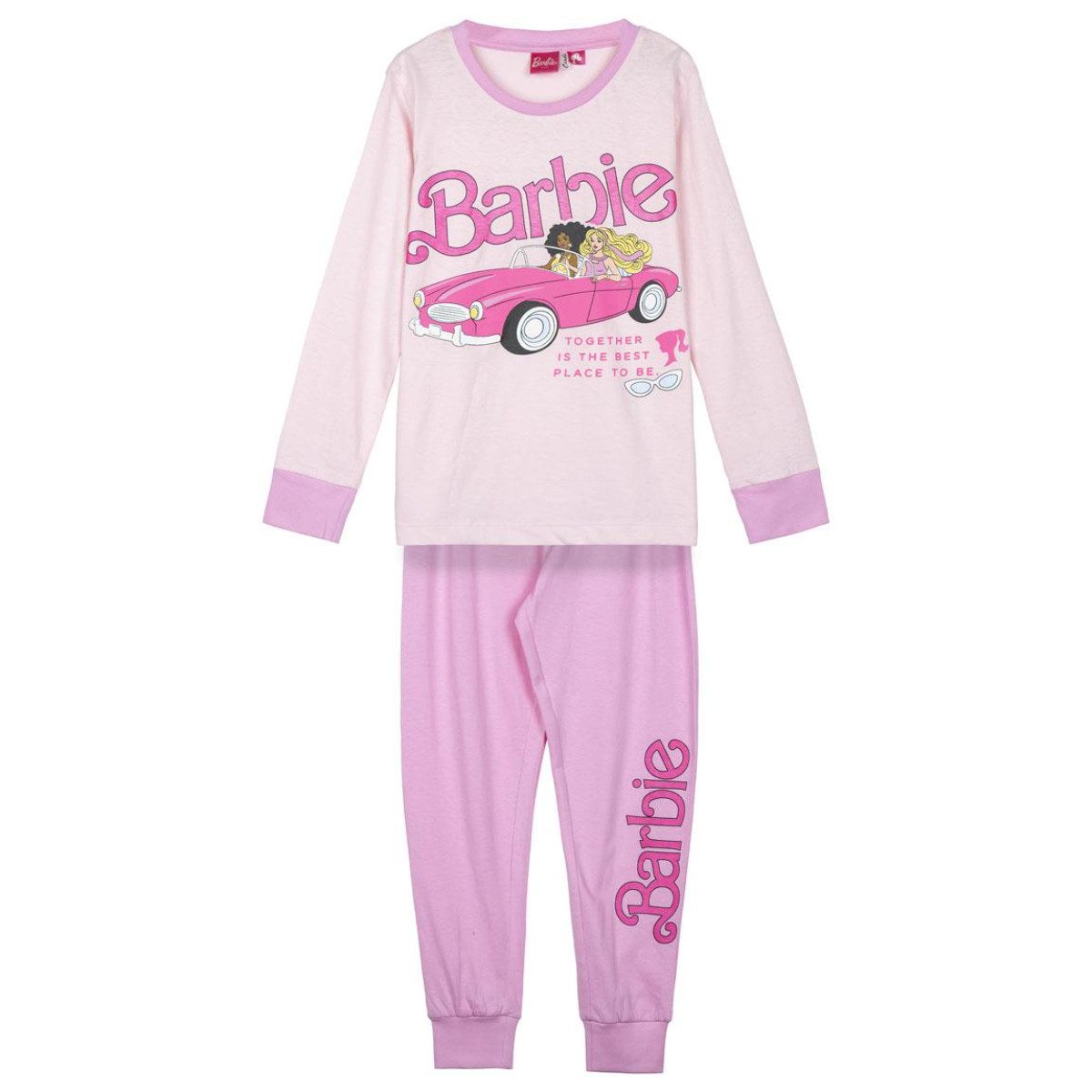 Cerda Pyjama Barbie Kinder Single Jersey Schlafanzug 100 % Baumwolle