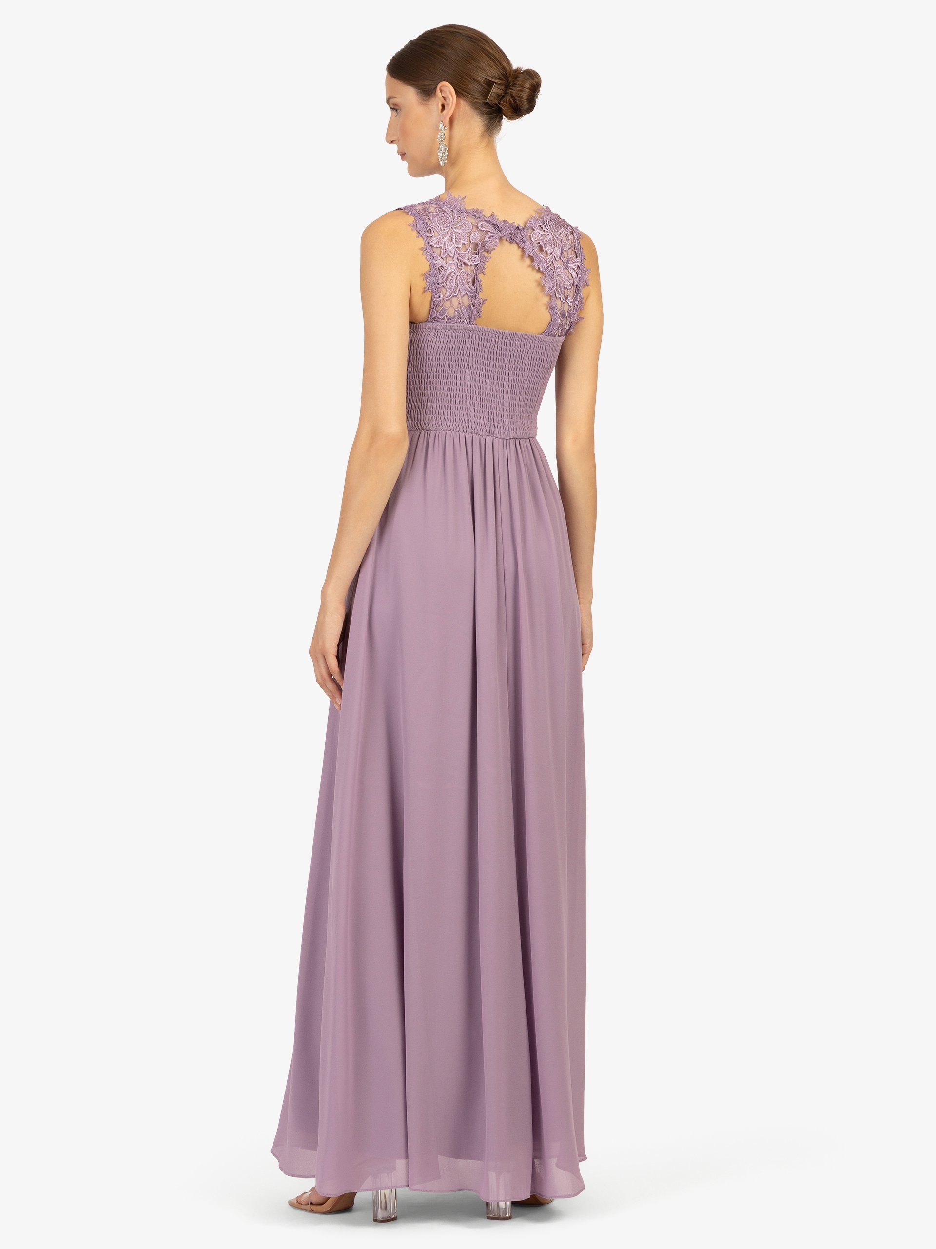 Kraimod Abendkleid mit Mesh und Spitze
