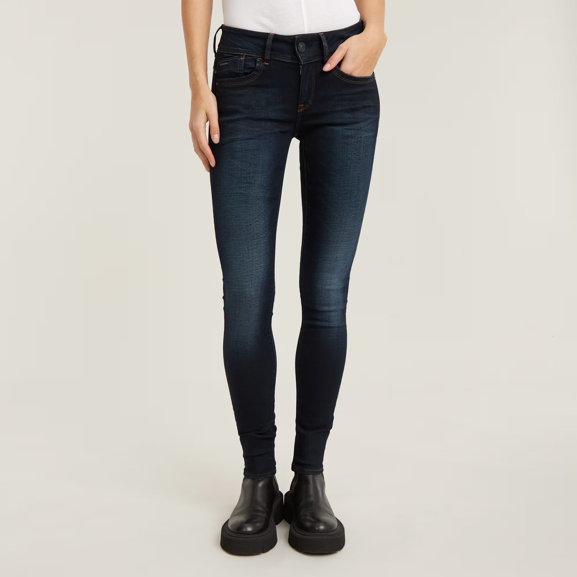 G-STAR Skinny-fit-Jeans Lynn Mid Waist Skinny Jeans mit Stretch-Anteil