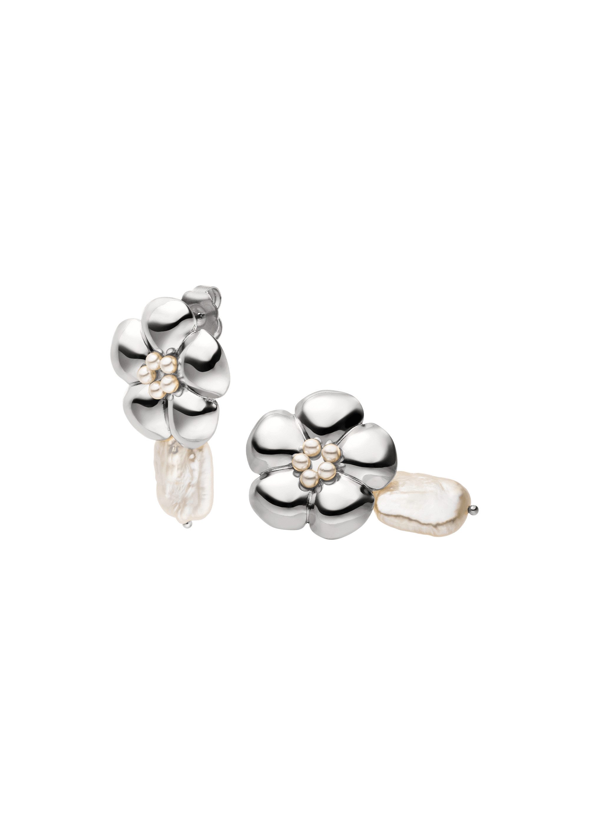 Paar Ohrstecker Floral Pearly