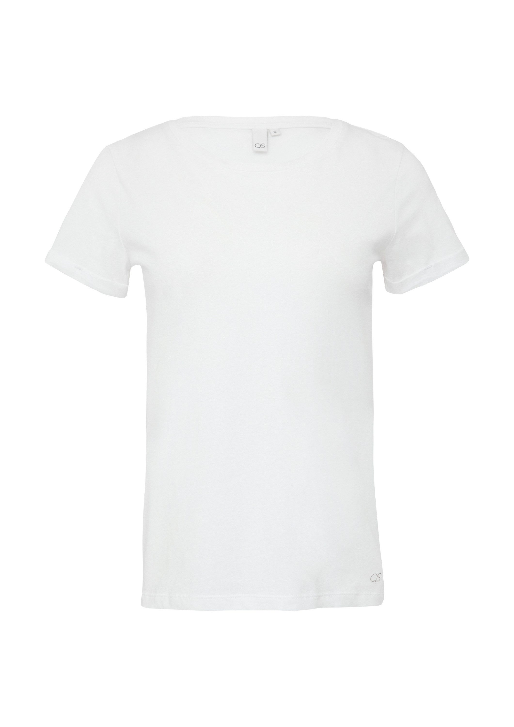 QS Kurzarmshirt T-Shirt Jerseyshirt mit Crew Neck günstig online kaufen