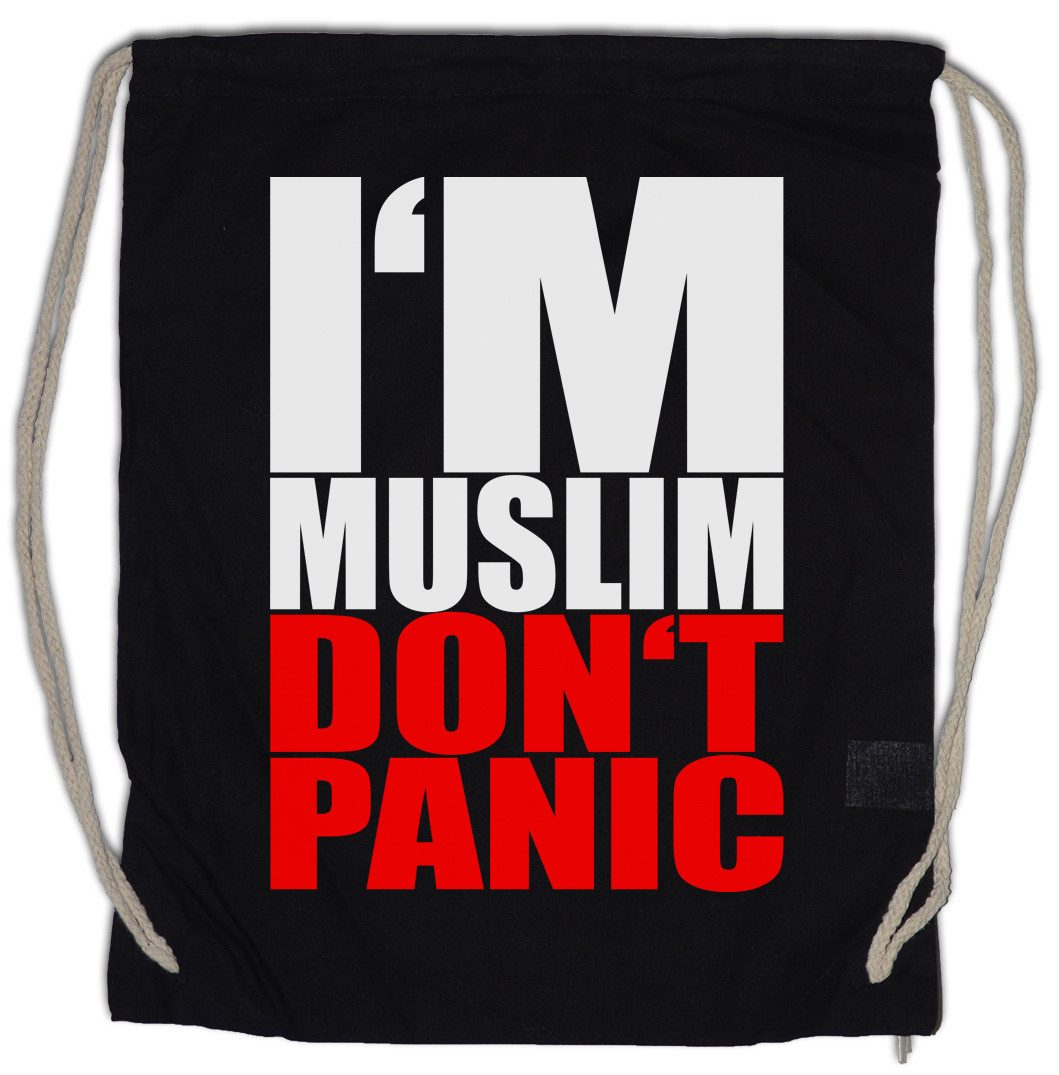 Urban Backwoods Turnbeutel I'm Muslim Don't Panic II Turnbeutel Islam Moslem Religion Koran Kult (1-tlg), Türkei Istanbul Allah Glaube