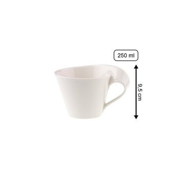 Villeroy & Boch Tasse NewWave Caffe Cappuccinotasse 250 ml 6er Set, Porzellan
