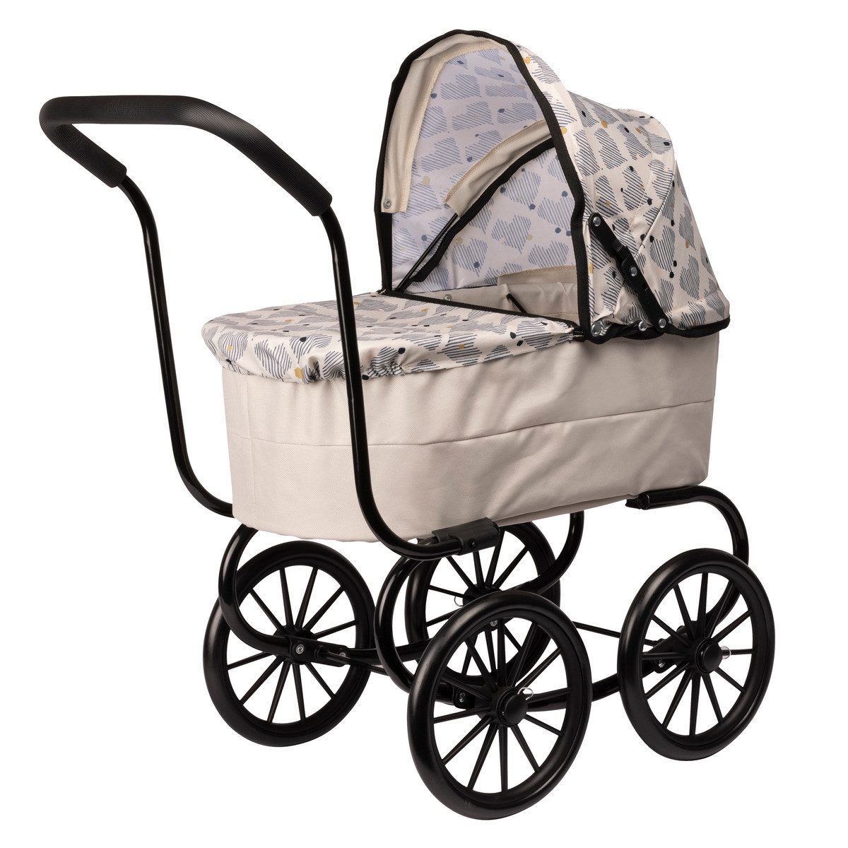 Skrållan Puppenwagen Herzen Mädchen, (1-tlg)