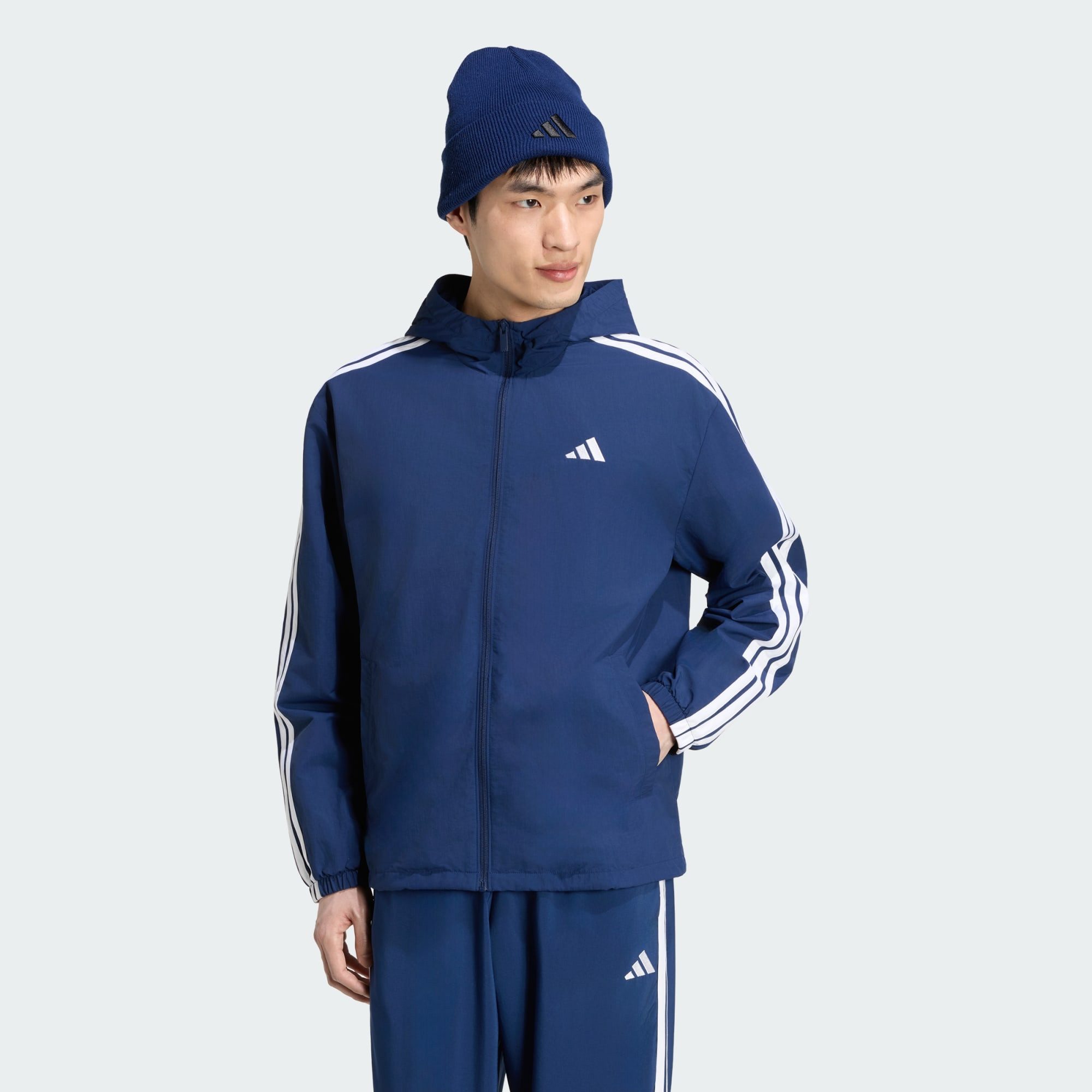 adidas Sportswear Funktionsjacke ESSENTIALS 3-STREIFEN WOVEN WINDBREAKER (1-St)