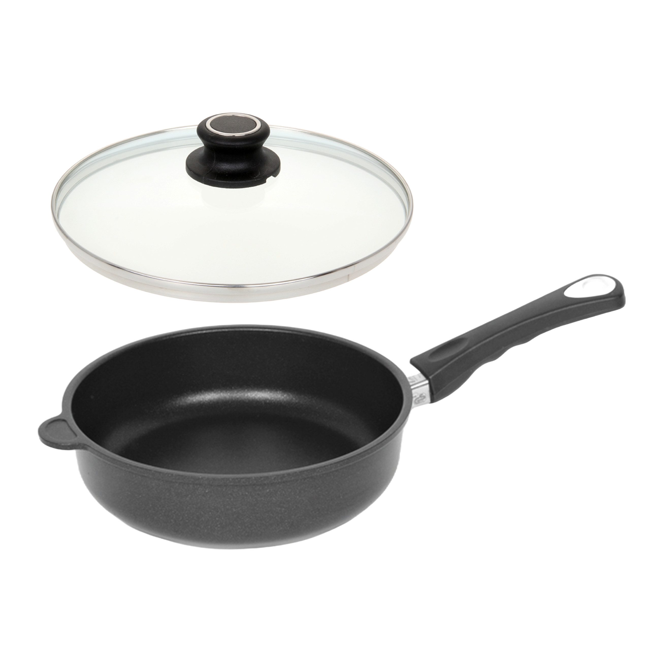 Lotus Gusspfannen Bratpfanne Hochrand-Pfanne Ø24cm B 18,5cm H 7,5cm Made in Germany +Deckel