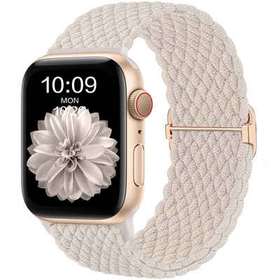 Mutoy Smartwatch-Armband Geflochtenes Armband Kompatibel mit Apple Watch für Damen Herren, 44mm 45mm 49mm 42mm Uhrenarmbänder für iWatch 8/7/6/5/4/3/2/1/Ultra/SE