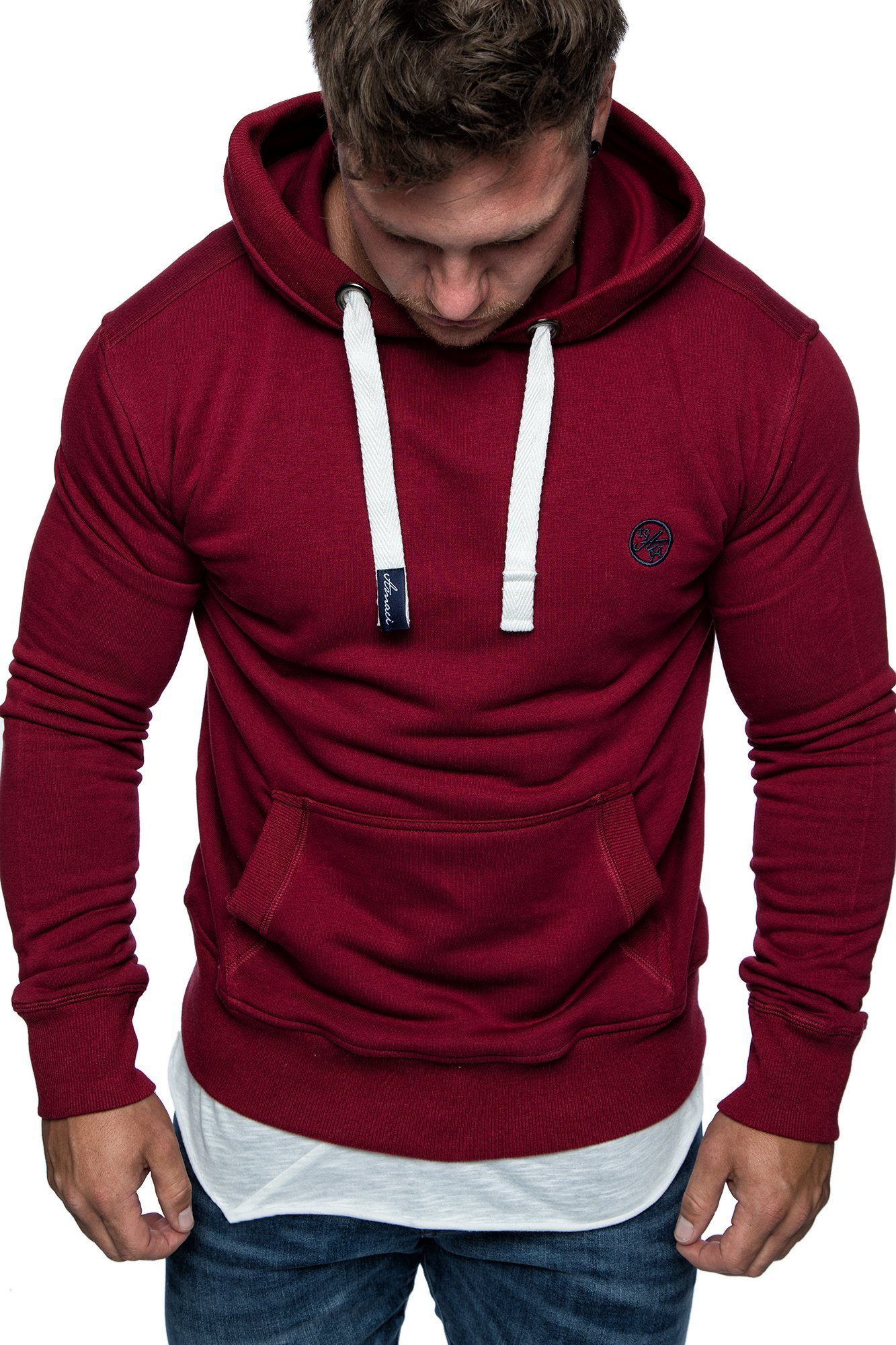 Amaci&Sons Kapuzenpullover WATERBURY Kapuzenpullover Herren Basic Kontrast Sweatjacke Pullover Hoodie Sweatshirt