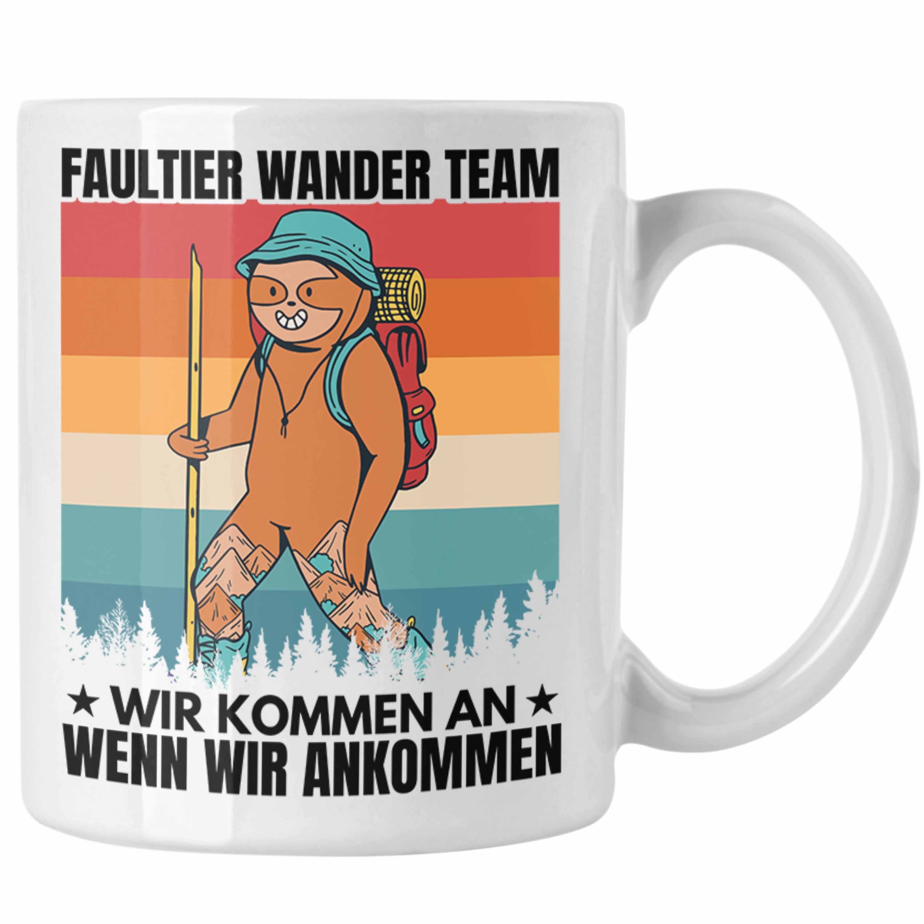 Weiss Tasse Faultier Gessch Geschenk Trendation Wander - Wander Faultier Tasse Geschenke Trendation Team
