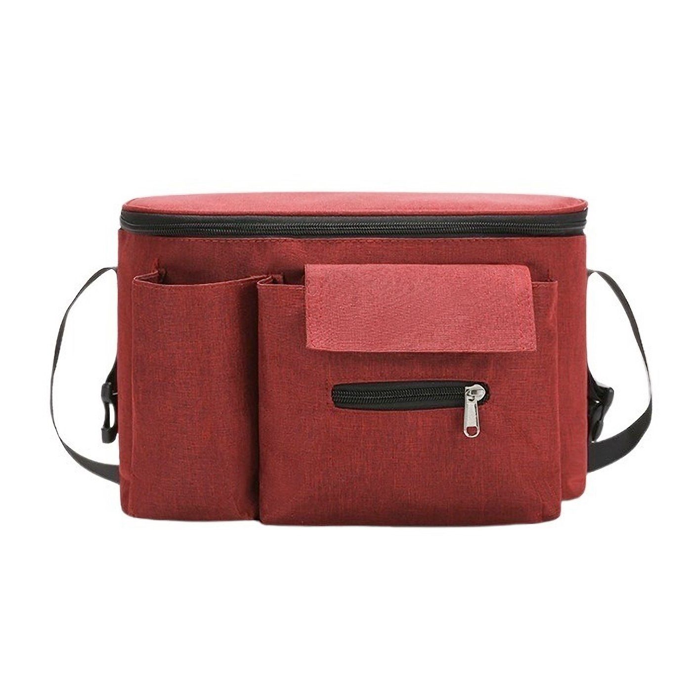 König Design Kinderwagen-Tasche Kinderwagen Organizer Buggy Tasche Getränkehalter Wickeltasche, mit Umhängeriemen