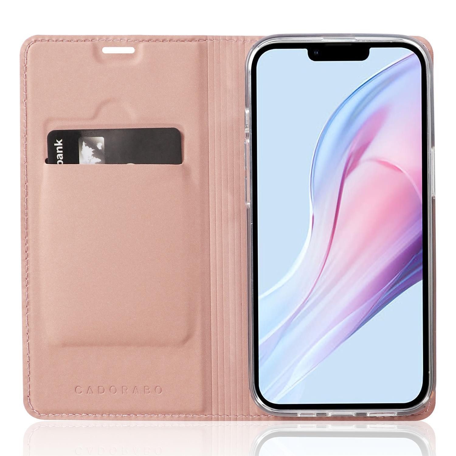 Cadorabo Handyhülle für iPhone 13 Hülle Apple iPhone 13, Schutzhülle Hülle mit Standfunktion, Magnetverschluss und Kartenfach