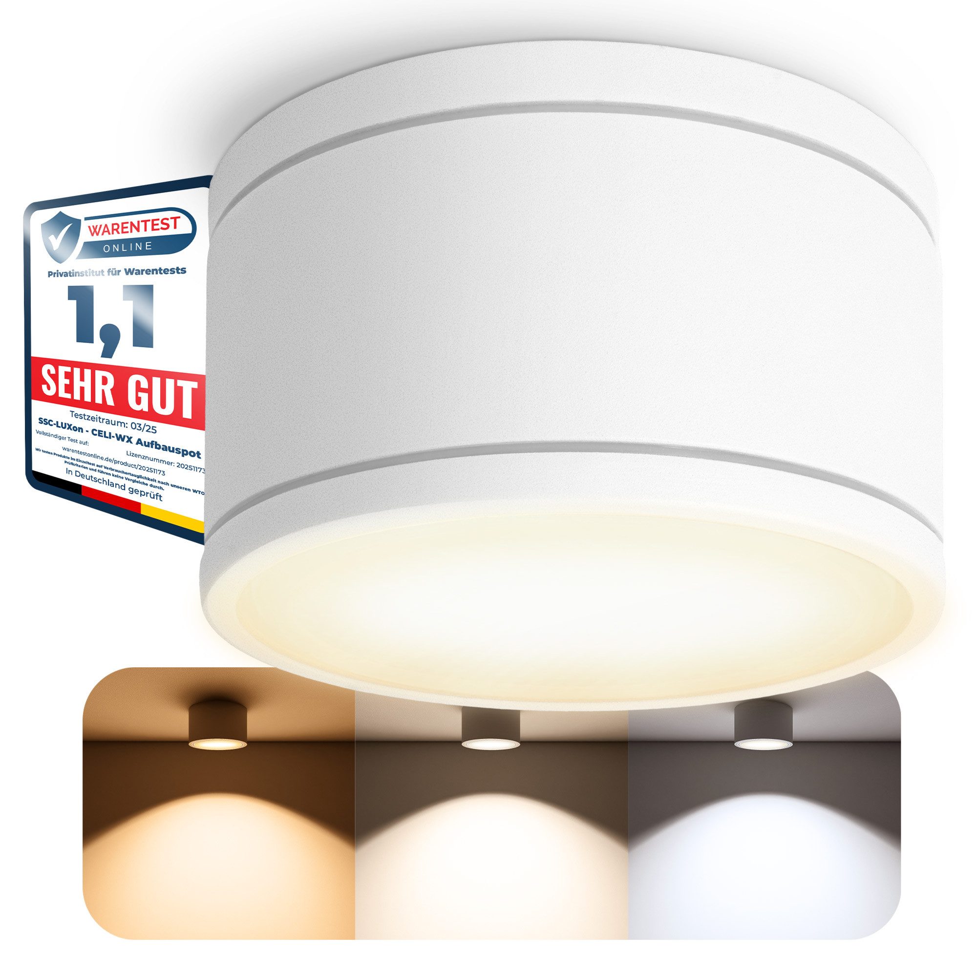 SSC-LUXon LED Außen-Deckenleuchte CELI-WX flacher Bad günstig online kaufen