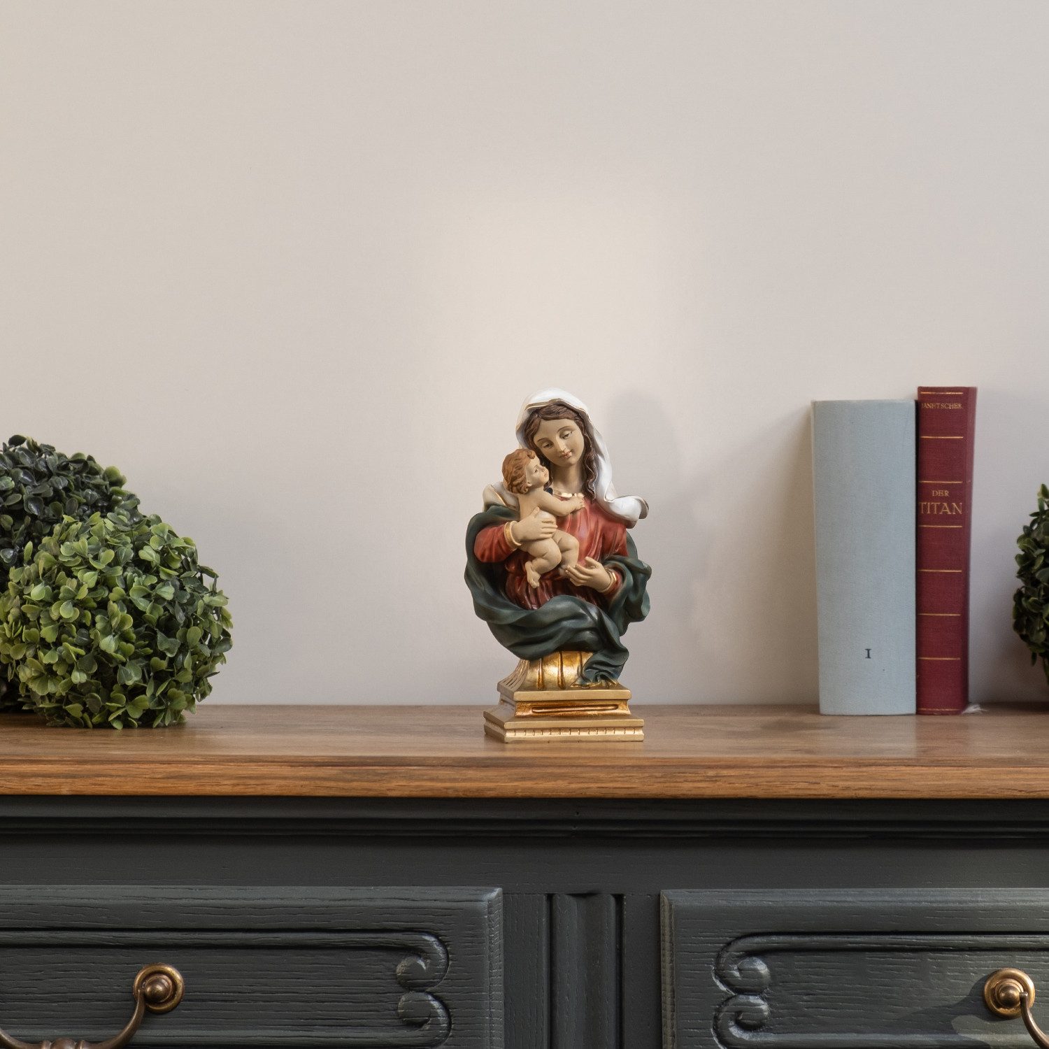 Moritz Dekofigur Madonna mit Kind Statue 20 cm Handbemalte Marienfigur Heil günstig online kaufen