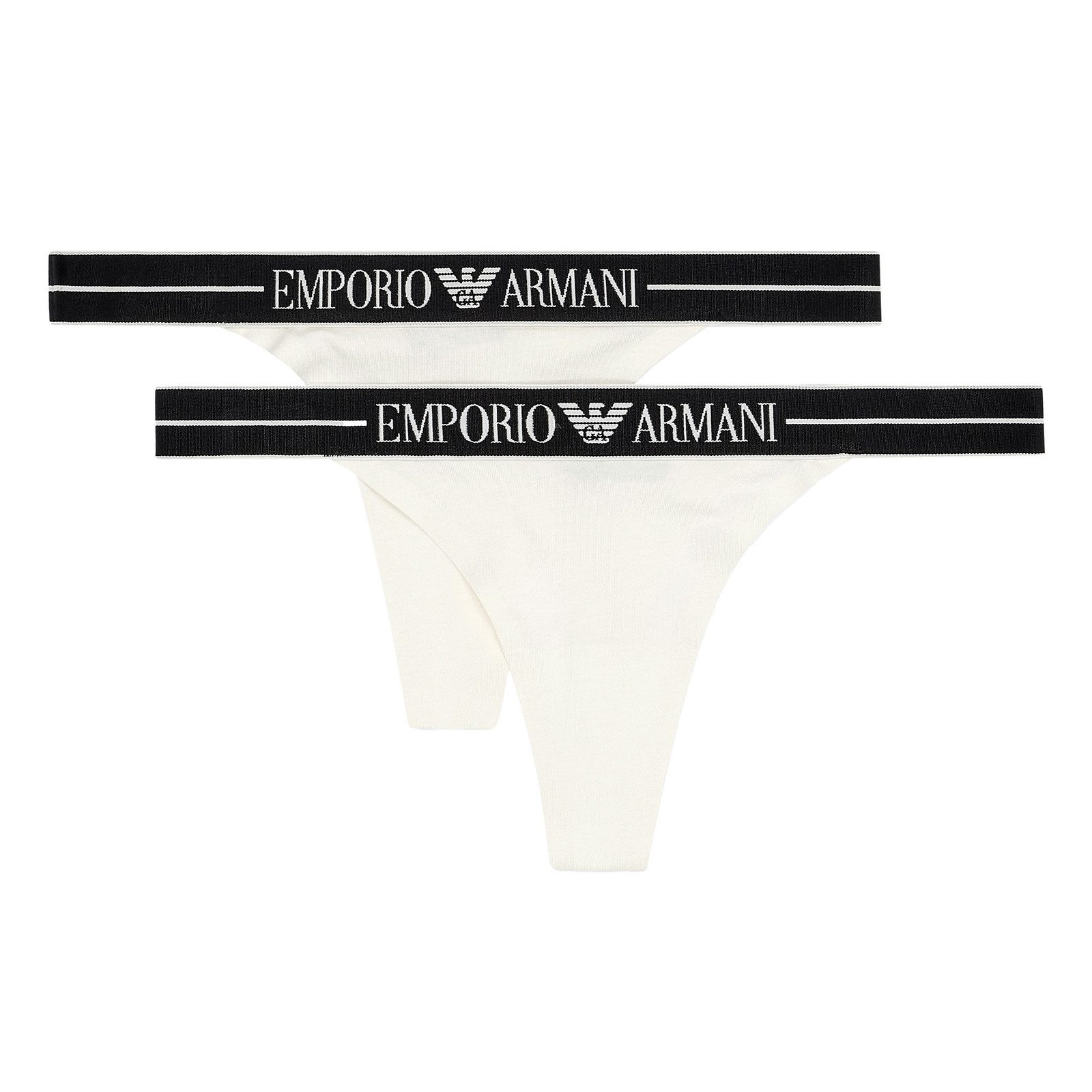 Emporio Armani Tanga 2er Pack Thong (2-St) mit elastischem Logobund