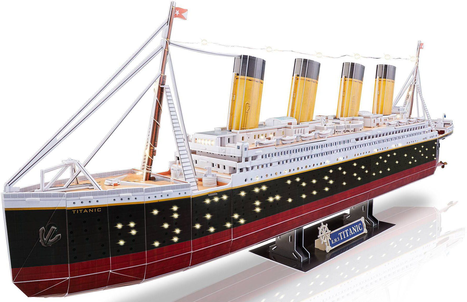 Revell® 3D-Puzzle RMS Titanic LED, 266 Puzzleteile günstig online kaufen