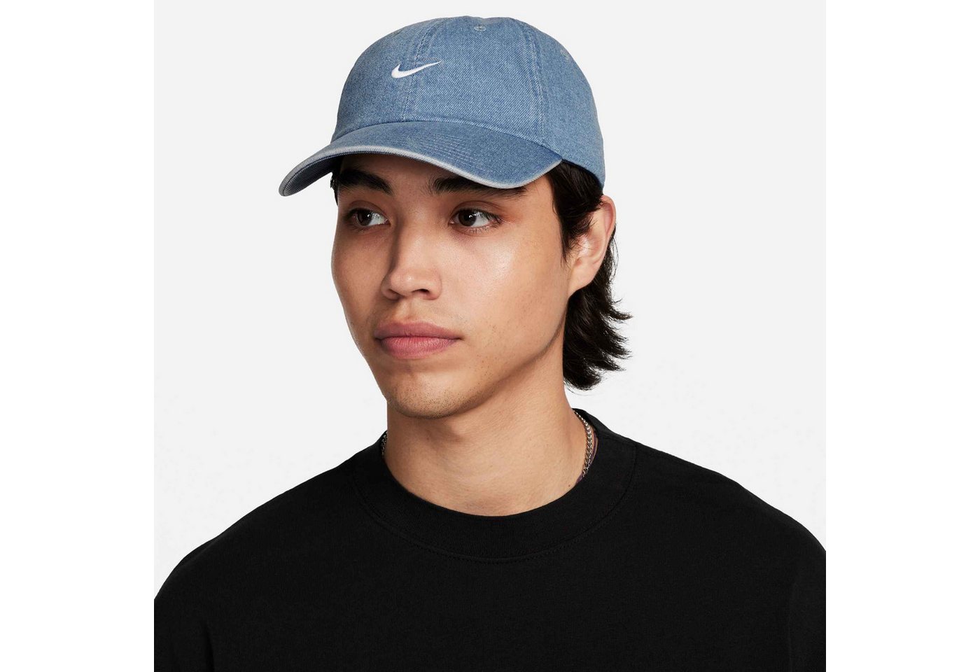 Nike Sportswear Baseball Cap U NK CLUB CAP U CB DENIM 24 L aus Baumwolle, für Erwachsene, in den Größen S, M und L
