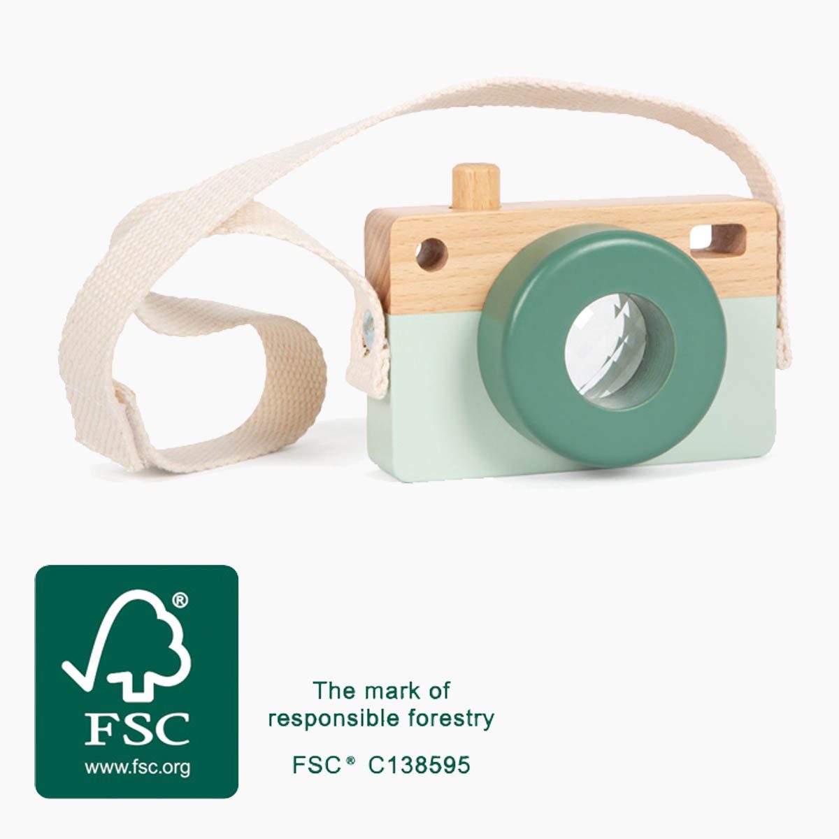 small foot GmbH & Co. KG Spielzeug-Kamera Spielzeugkamera Safari, (Set, 1-tlg., packung), bezaubernde Kamera für kleine Fotografen