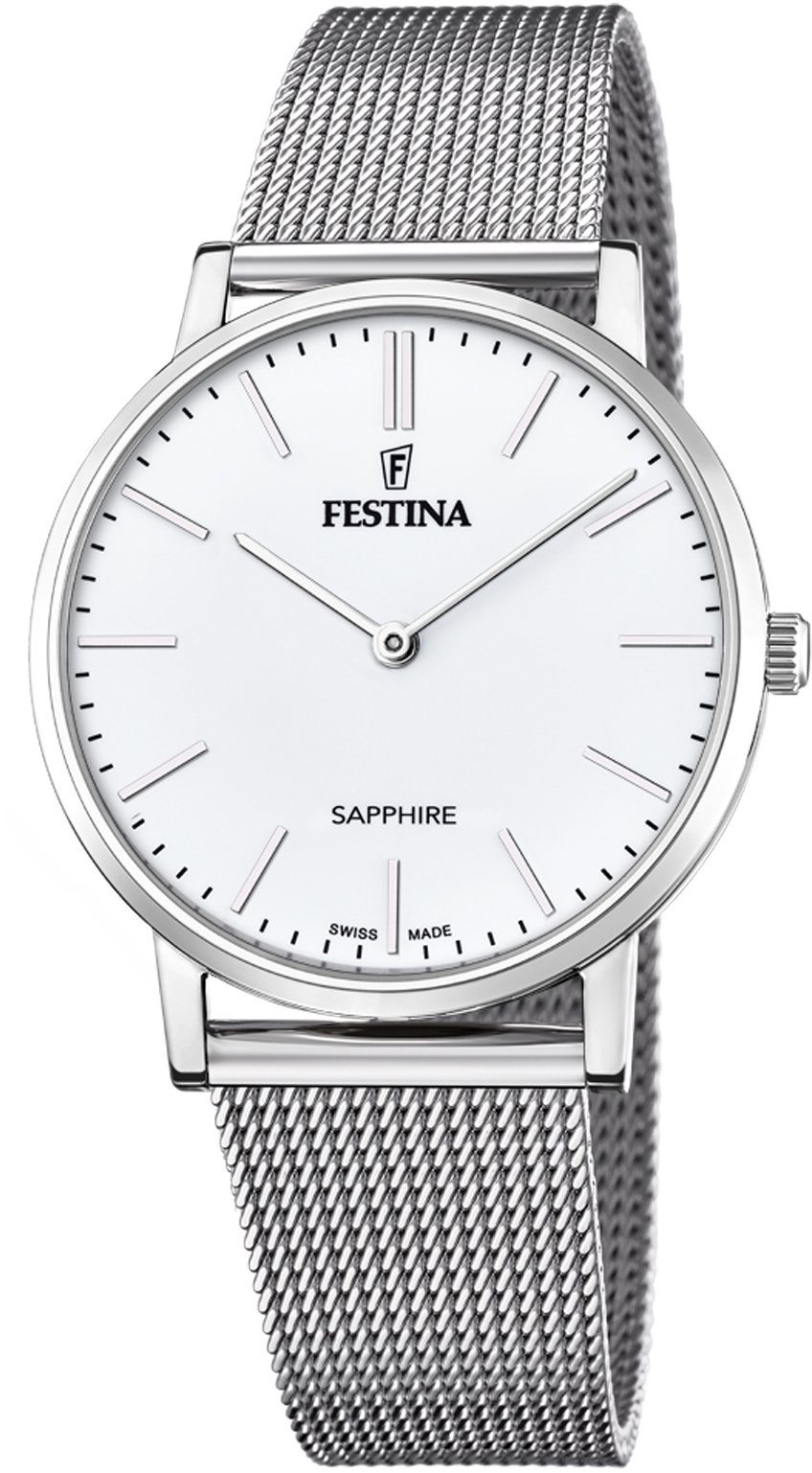 Festina Quarzuhr Festina Swiss Made, F20014/1, Armbanduhr, Herrenuhr, Saphirglas, Swiss Made