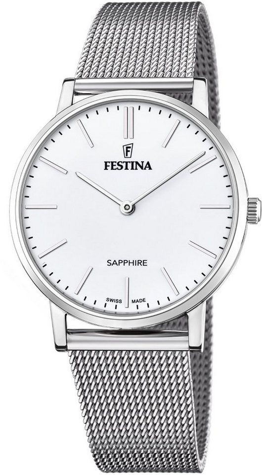 Schweizer Uhr Festina für Schweizer Klassische Swiss Uhr Made, Herren Festina F20014/1,