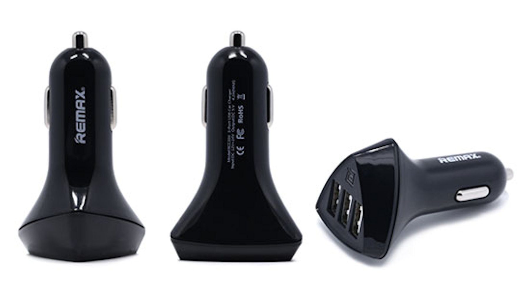 USB KFZ Adapter Schwarz 5V / 4,2A Auto Ladegerät Zigarettenzünder Smartphone-Ladegerät