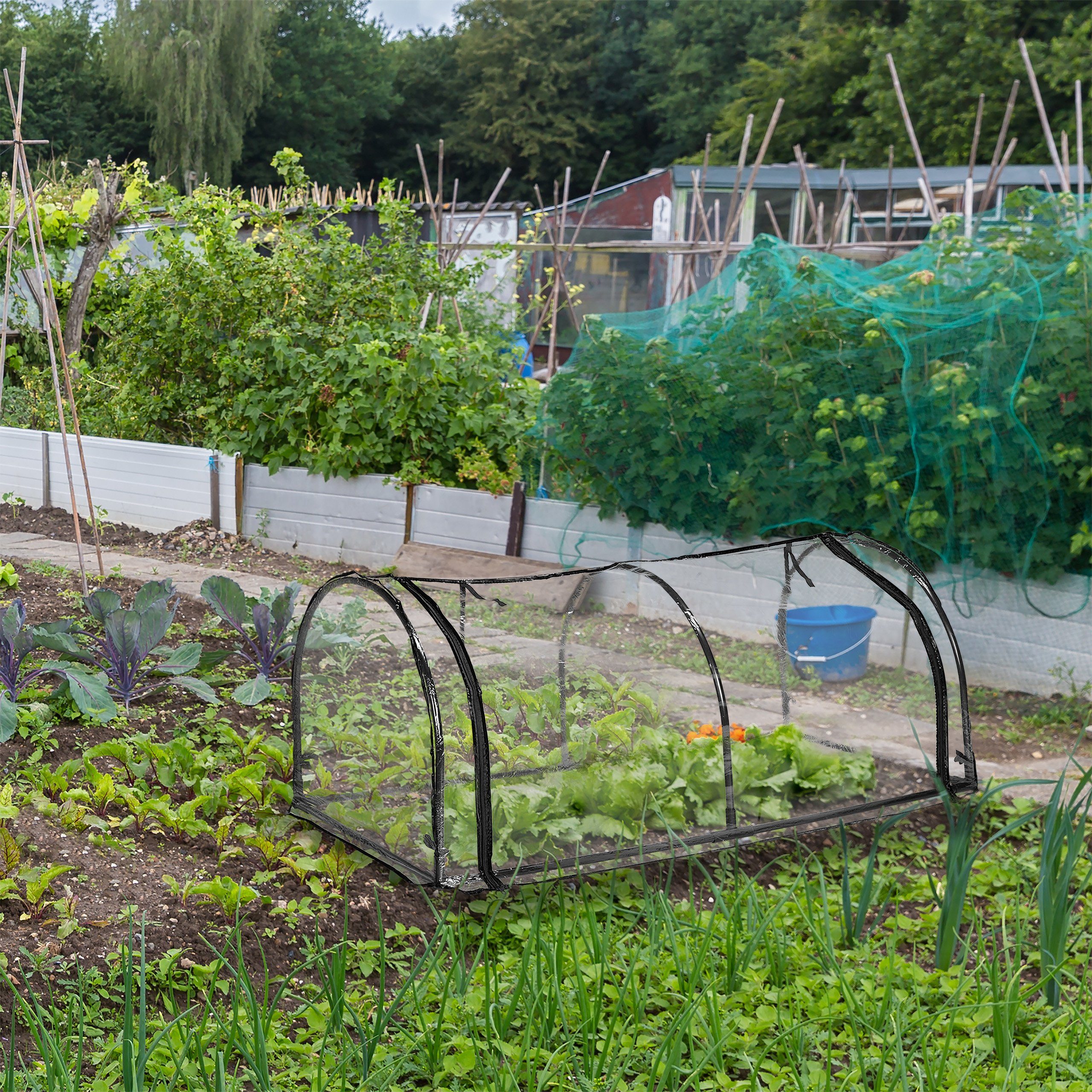 relaxdays Frühbeet Folienfrühbeet PVC