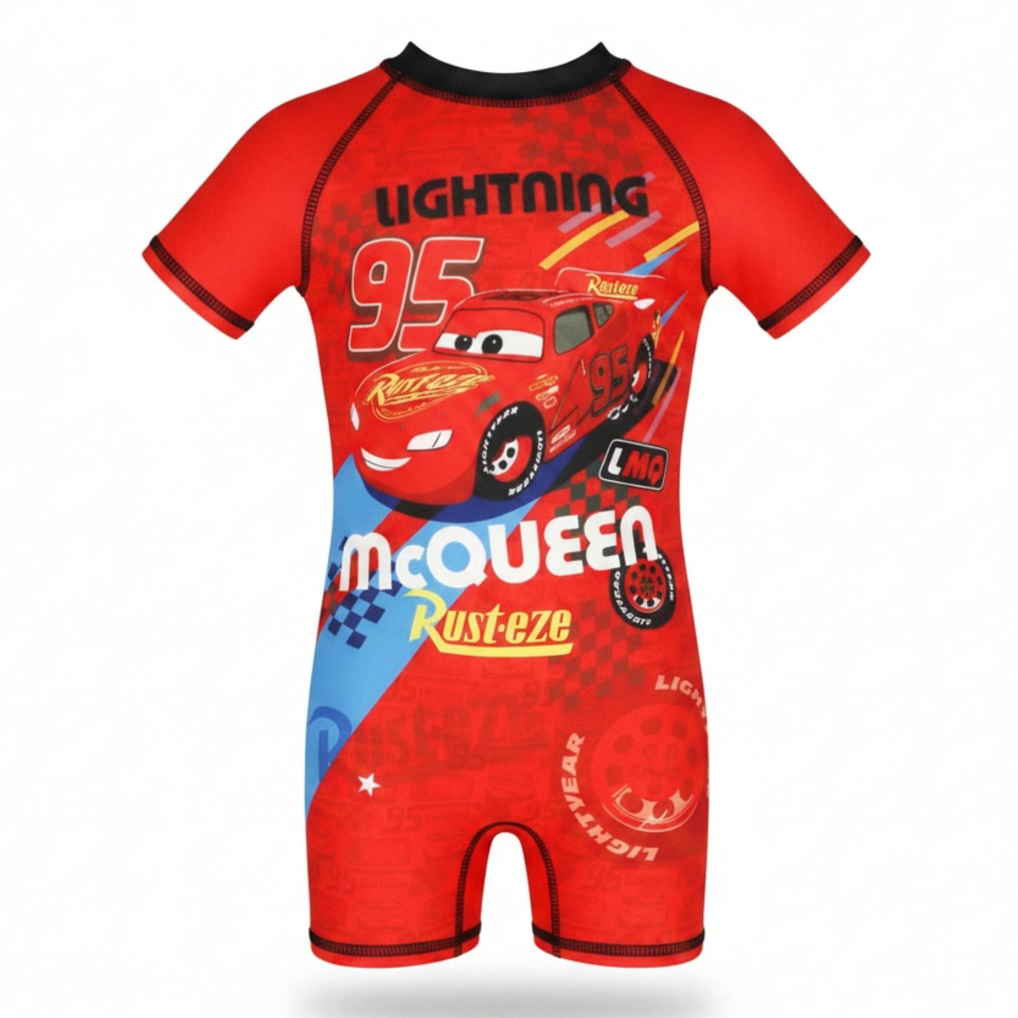 Disney Badeanzug Disney Cars Lightning Mc Queen Jungen Badeanzug Schwimmanzug Gr. 86 bis 116