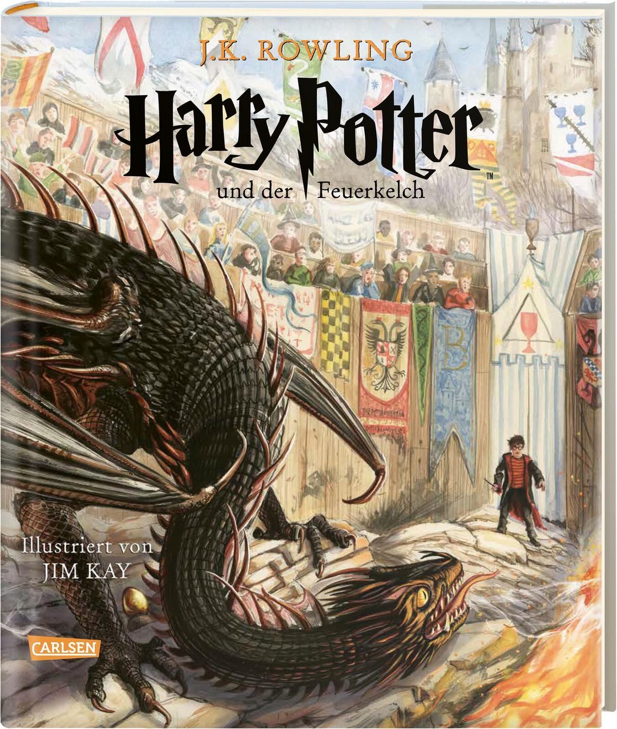 Harry Potter und der Feuerkelch (farbig illustrierte Schmuckausgabe) / J. K. Rowling
