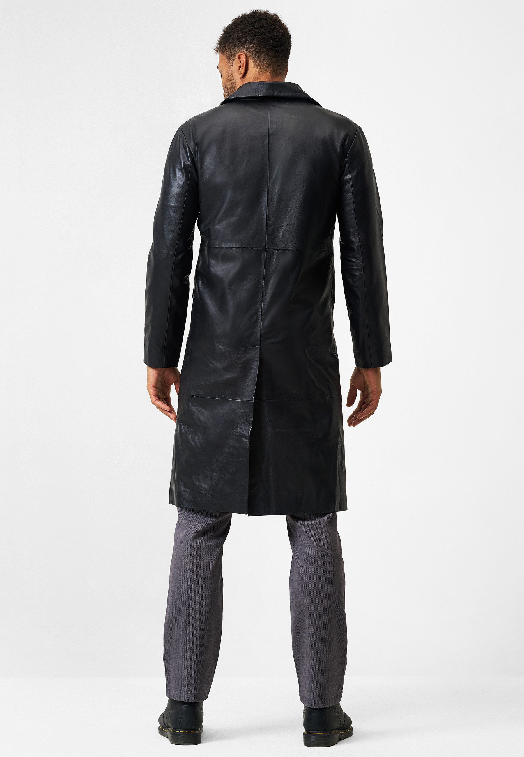 RICANO Ledermantel Paolo Eleganter Mantel aus Lammleder