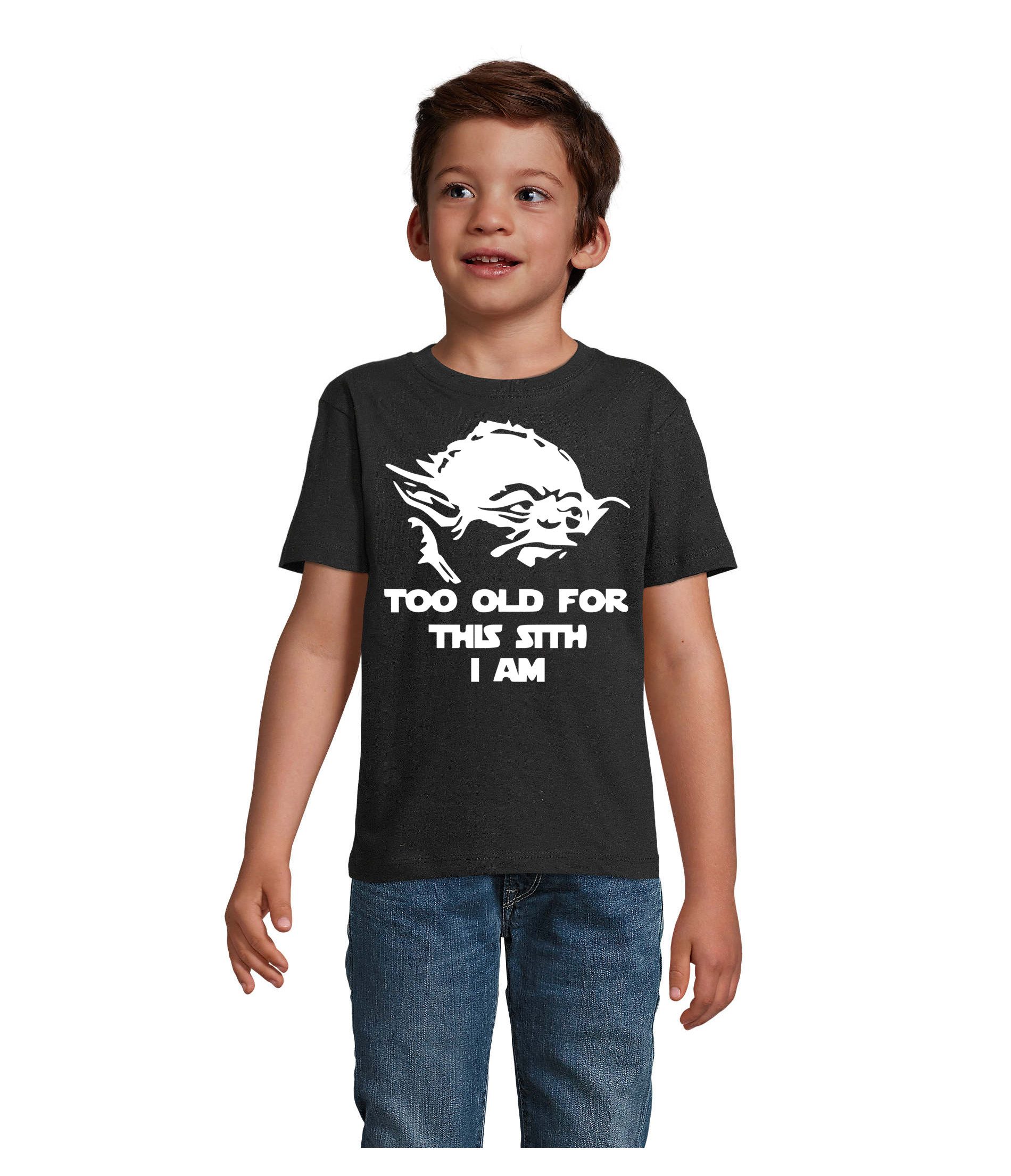 T-Shirt oldSith K Tee Kinder T-Shirt SciFi Meister Spruch Print Fun Motiv