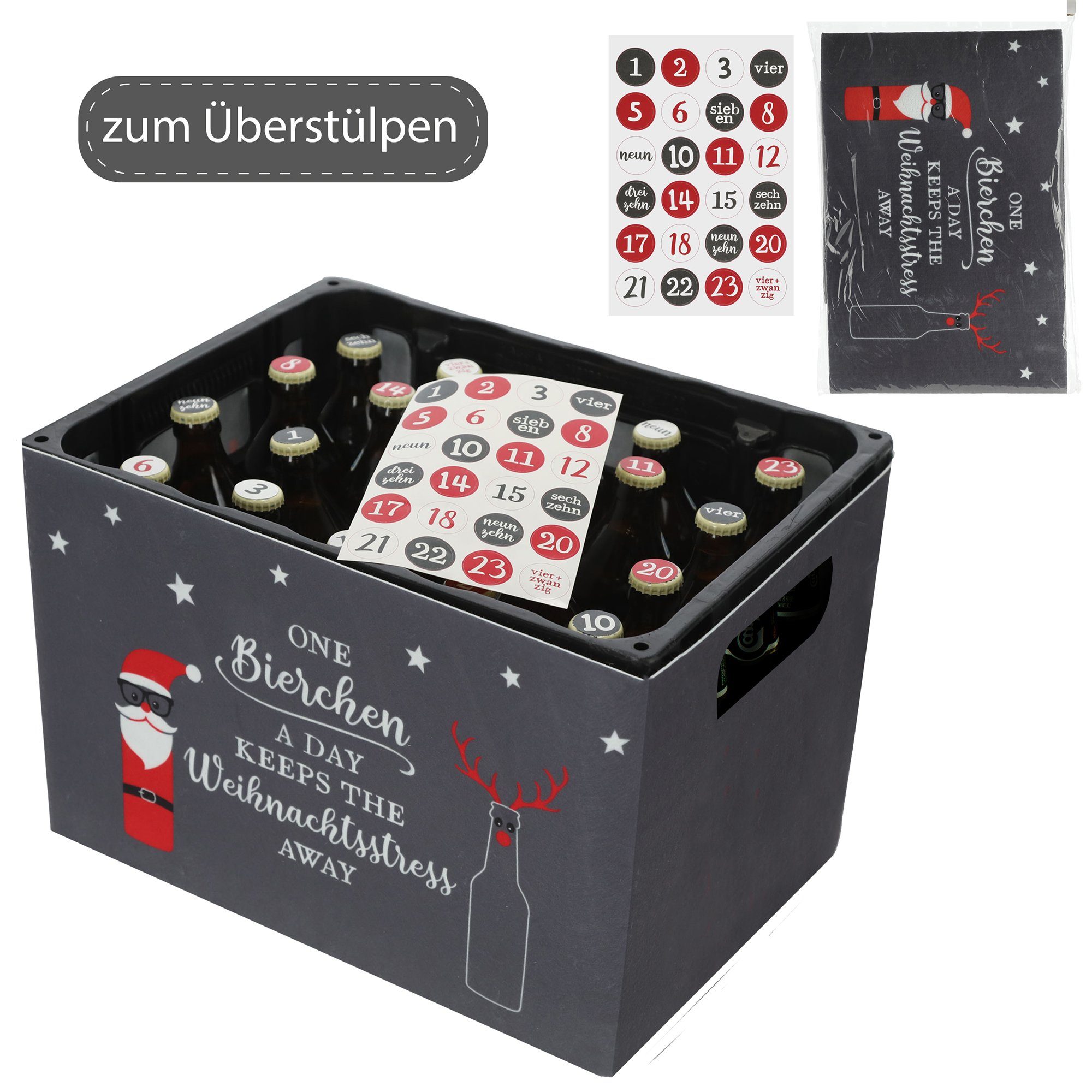 Annastore Adventskalender Bierkasten für Männer Adventskalender für Männer Adventskalender