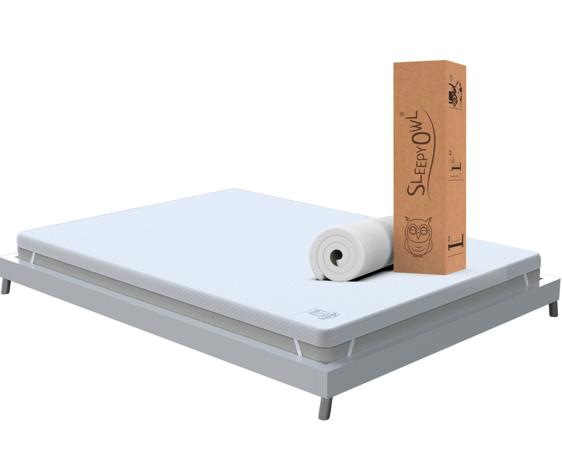 Sleepy Owl, Topper Gel-Memory Matratzentopper, 5-7-10 cm hoch, H2/H3 mit Ko günstig online kaufen
