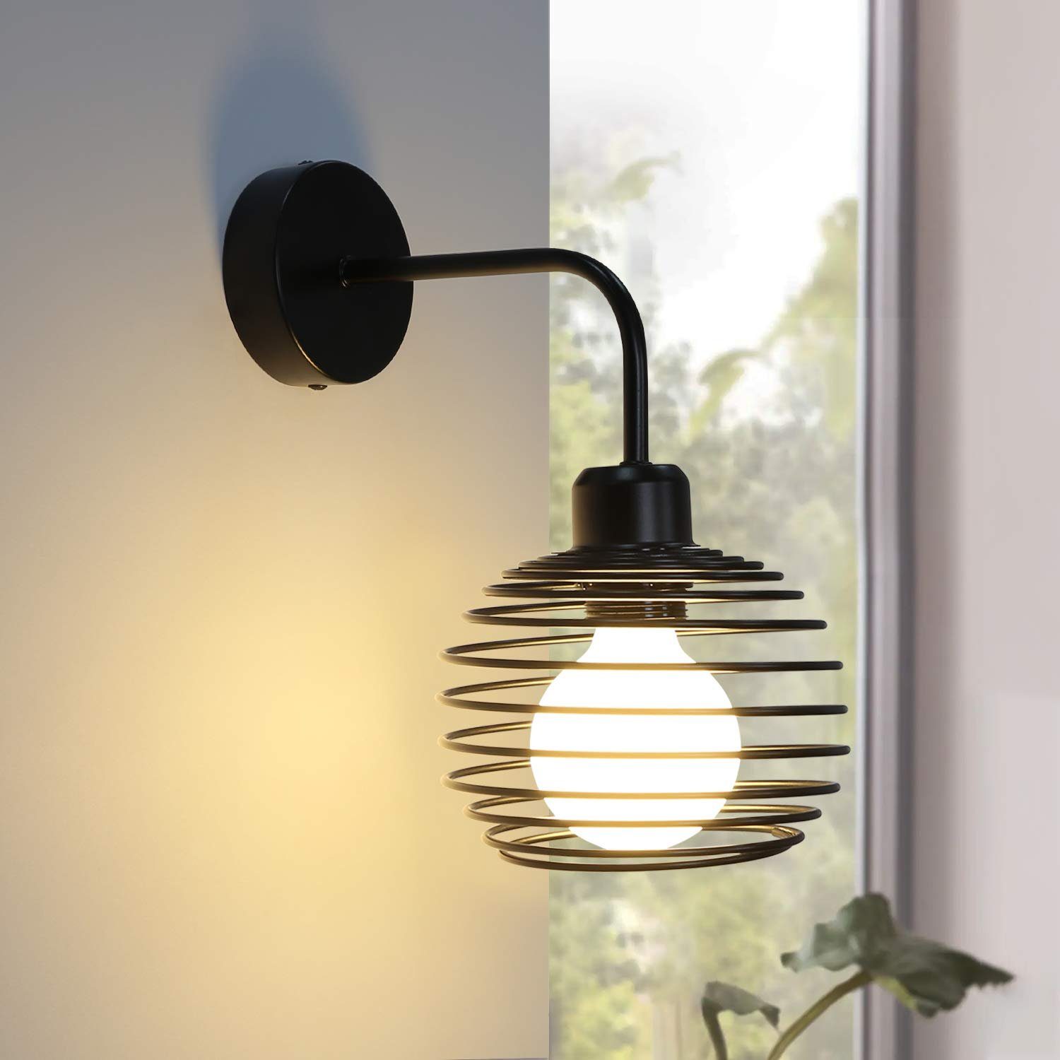 Nettlife LED Wandleuchte Wandbeleuchtung Schwarz Flurlampe günstig online kaufen