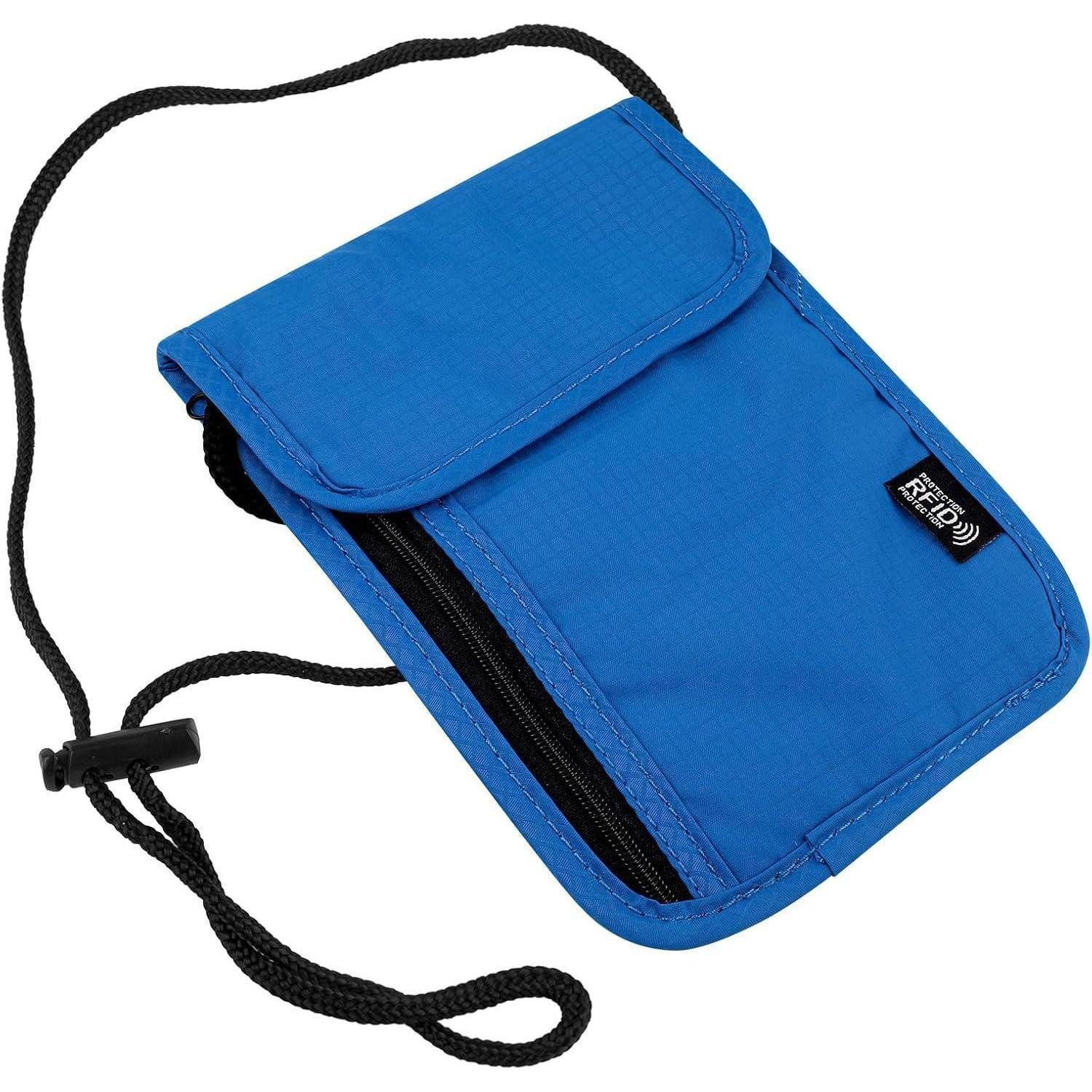 LuxusKollektion Brustbeutel Brustbeutel RFID Anti Diebstahl Unisex Wasserdicht Schwarz Blau