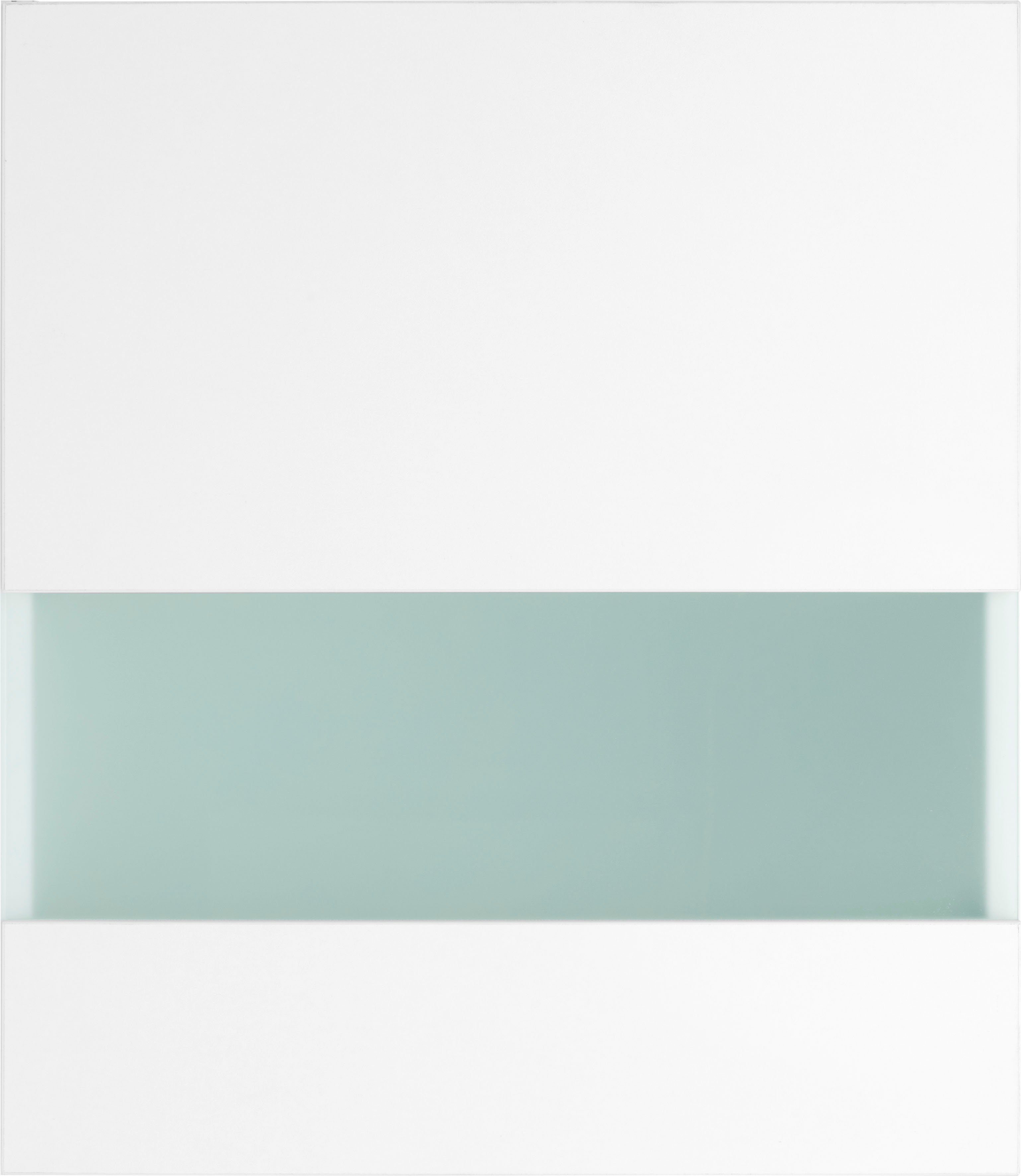 weiß/weiß Glashängeschrank | 50 Roth Breite OPTIFIT cm weiß