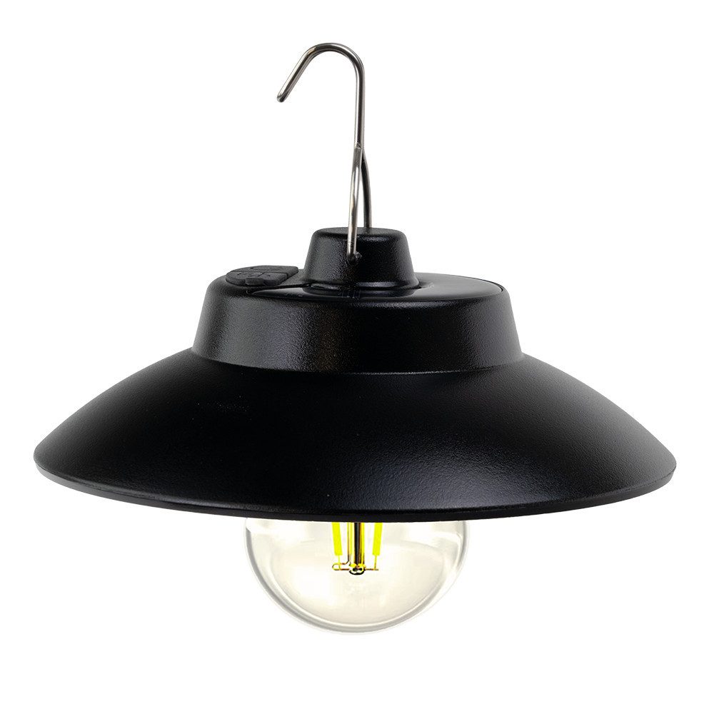 LUXULA LED Solarleuchte LUXULA LED Solar-Hängeleuchte 200 lm warmweiß schwarz, Warmweiß