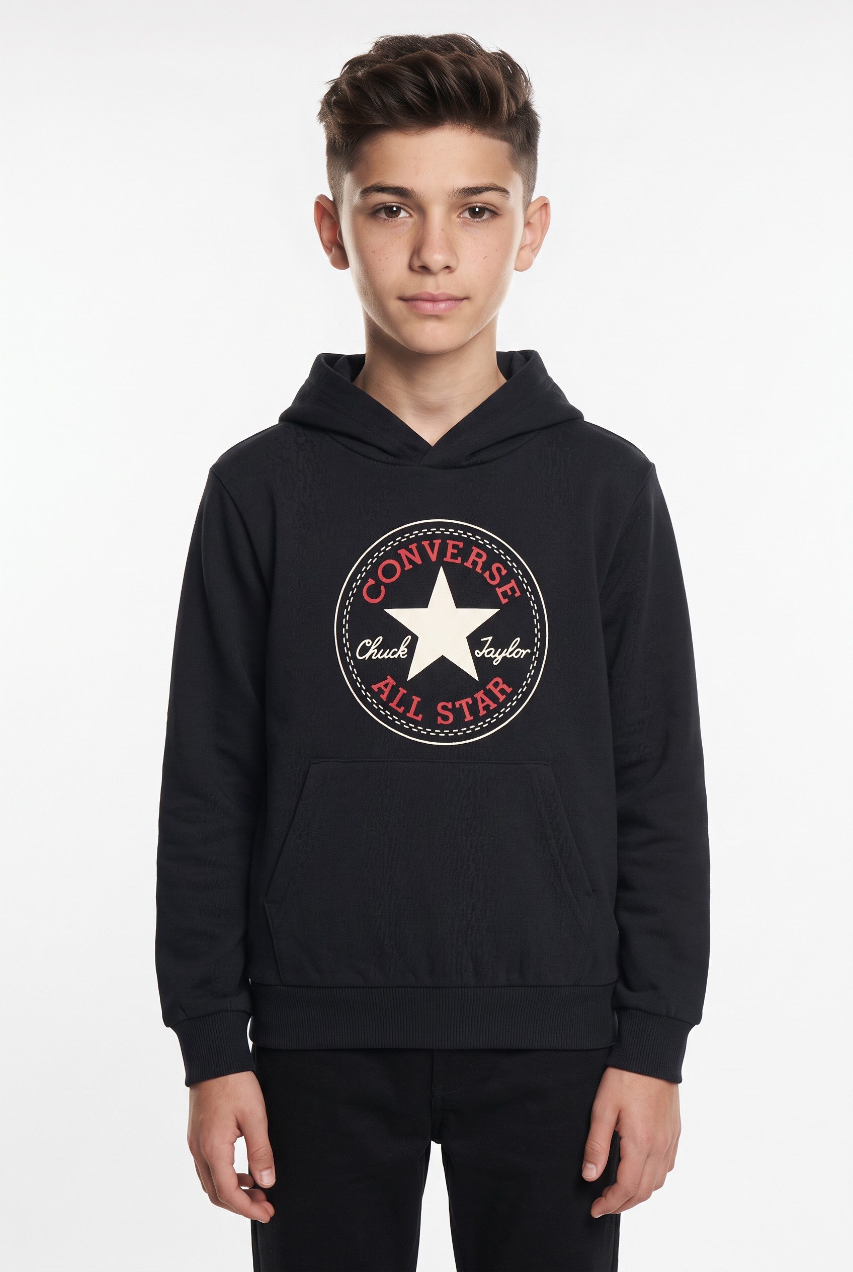 Converse Kapuzensweatshirt CNVB CTP HOODIE aus weichem French Terry, mit gerippten Bündchen und Saum