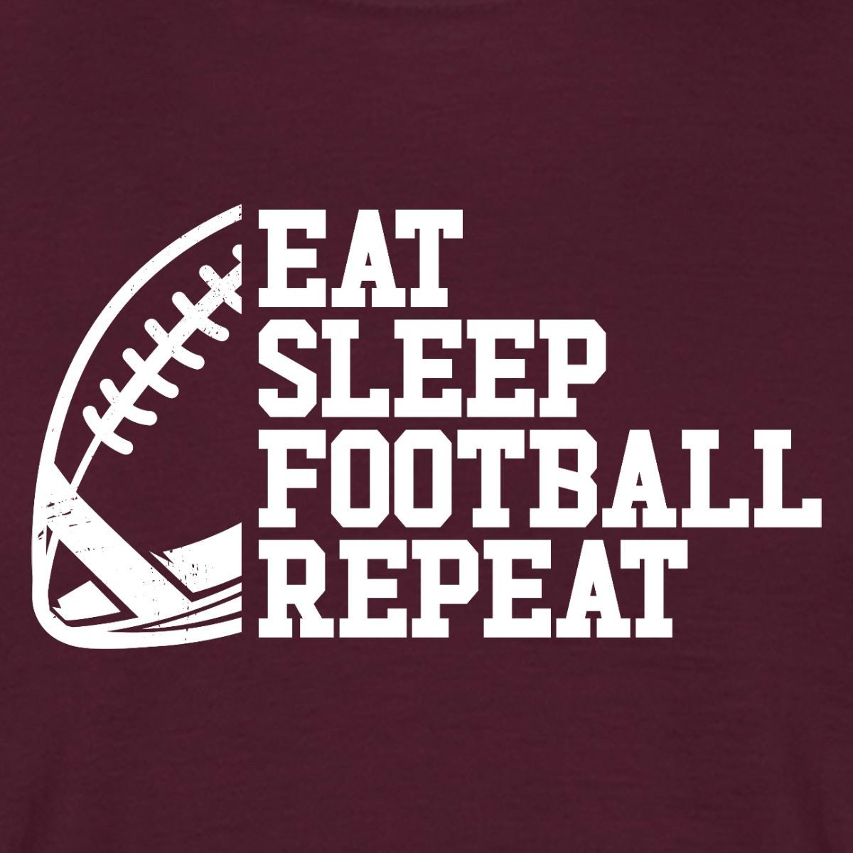 Spreadshirt T-Shirt Eat Sleep Football Repeat Männer T-Shirt (1-tlg)