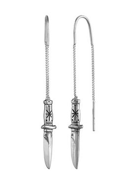 HAZE & GLORY Paar Ohrhänger Ohrhänger - Knife 925 Silber, Schwert