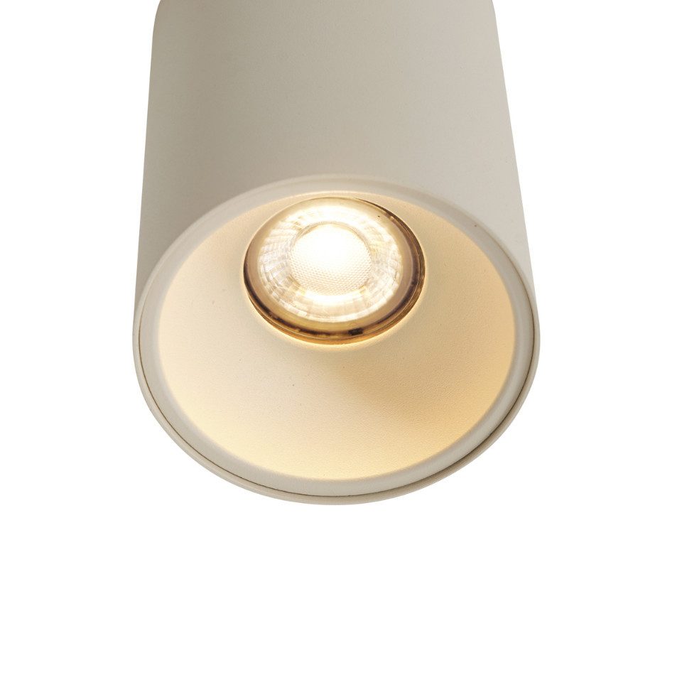 Qazqa LED Aufbaustrahler Deep, ohne Leuchtmittel, Extra-Warmweiß, QAZQA Aufbau­spot, gu10, Beige, Aluminium, Modern