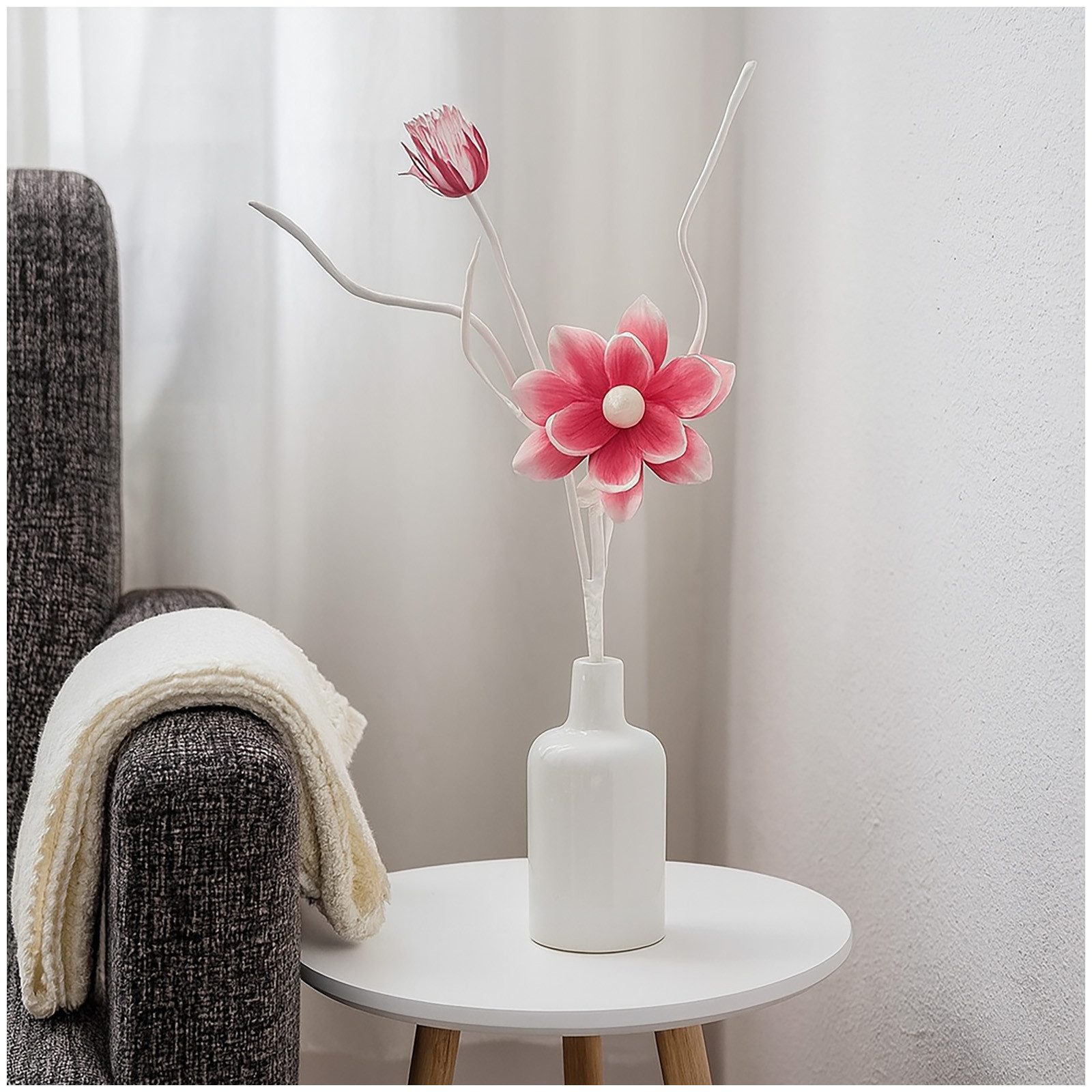 Kunstblume Blütenzweig weiß-rose, formano, Höhe 54 günstig online kaufen