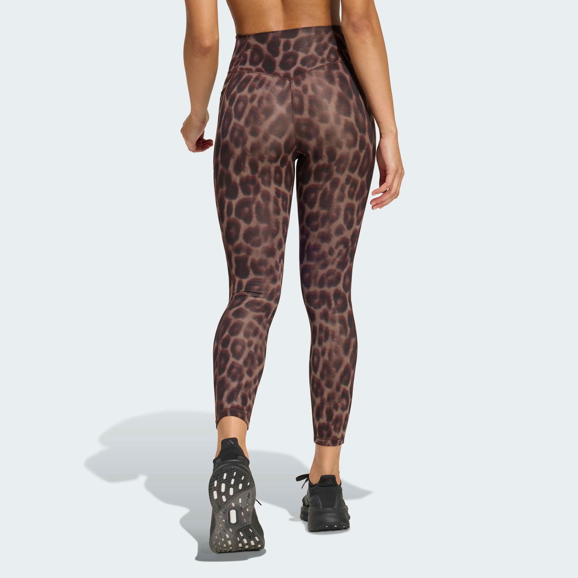 adidas Performance Trainingstights OPTIME ESSENTIALS WORKOUT LEOPARD 7/8 LEGGINGS