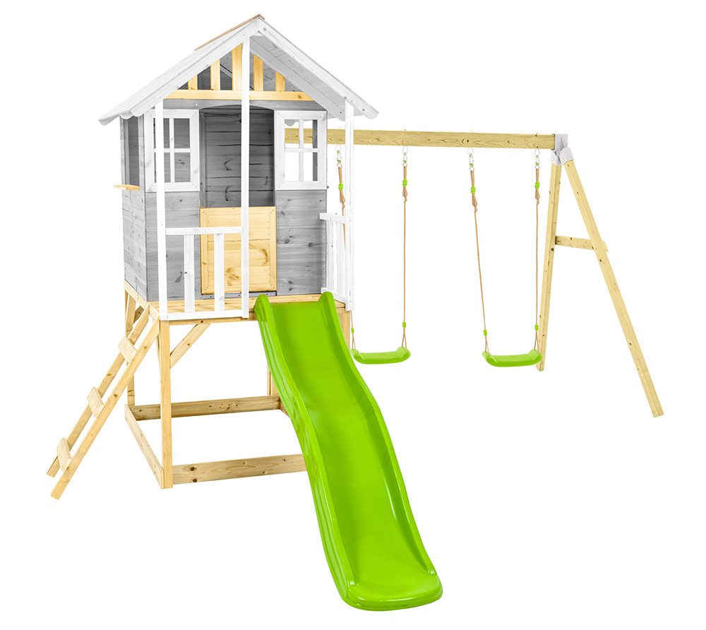 Zwerkules Spielhaus Valli 3, Einfach zusammengebaut, Altersempfehlung ab 3 J., LxBxH 352x370x224cm